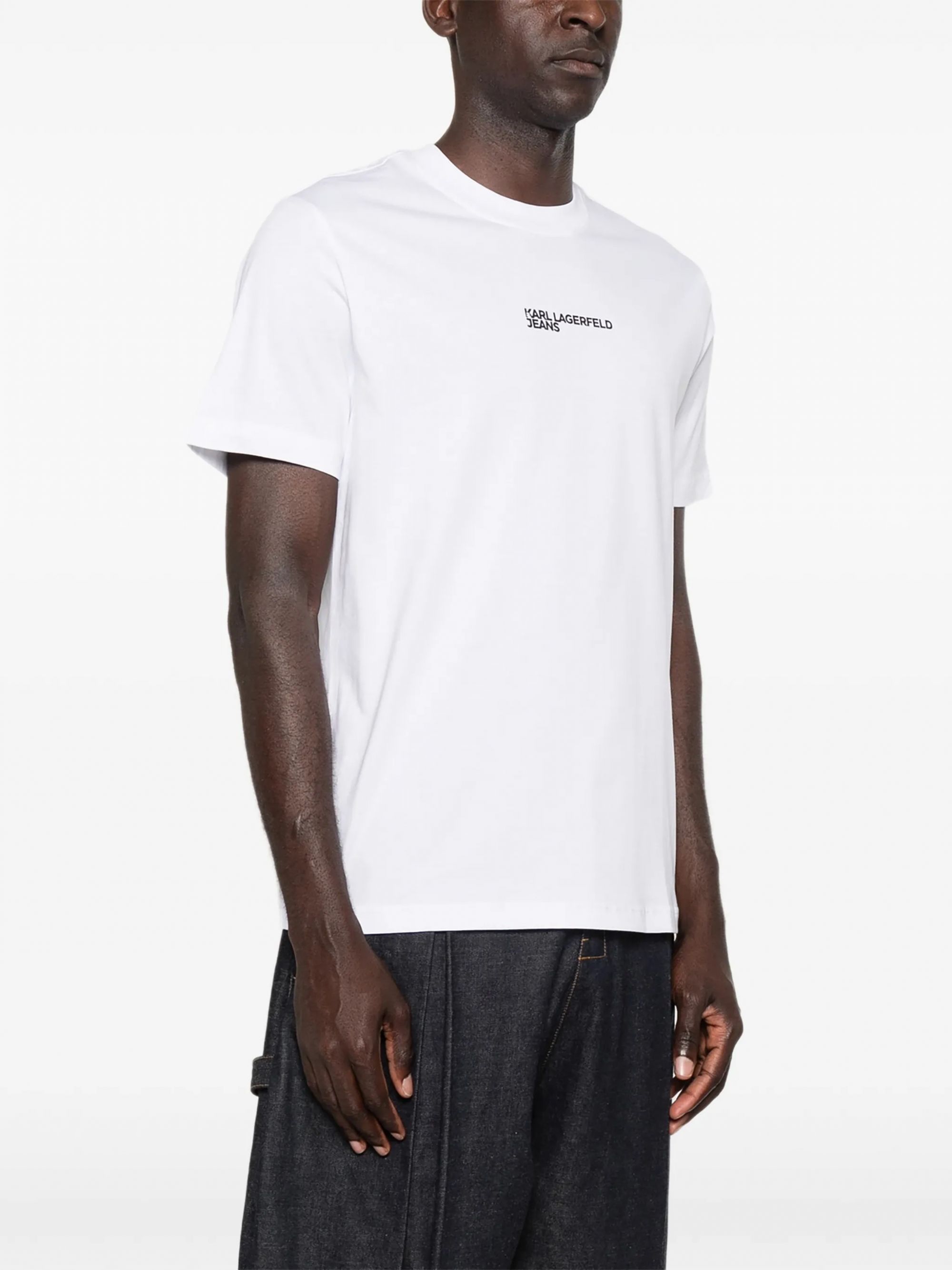 KLJ REG BACK FRAME TEE WHITE #100 KARL LAGERFELD T-shirt B2M17090100