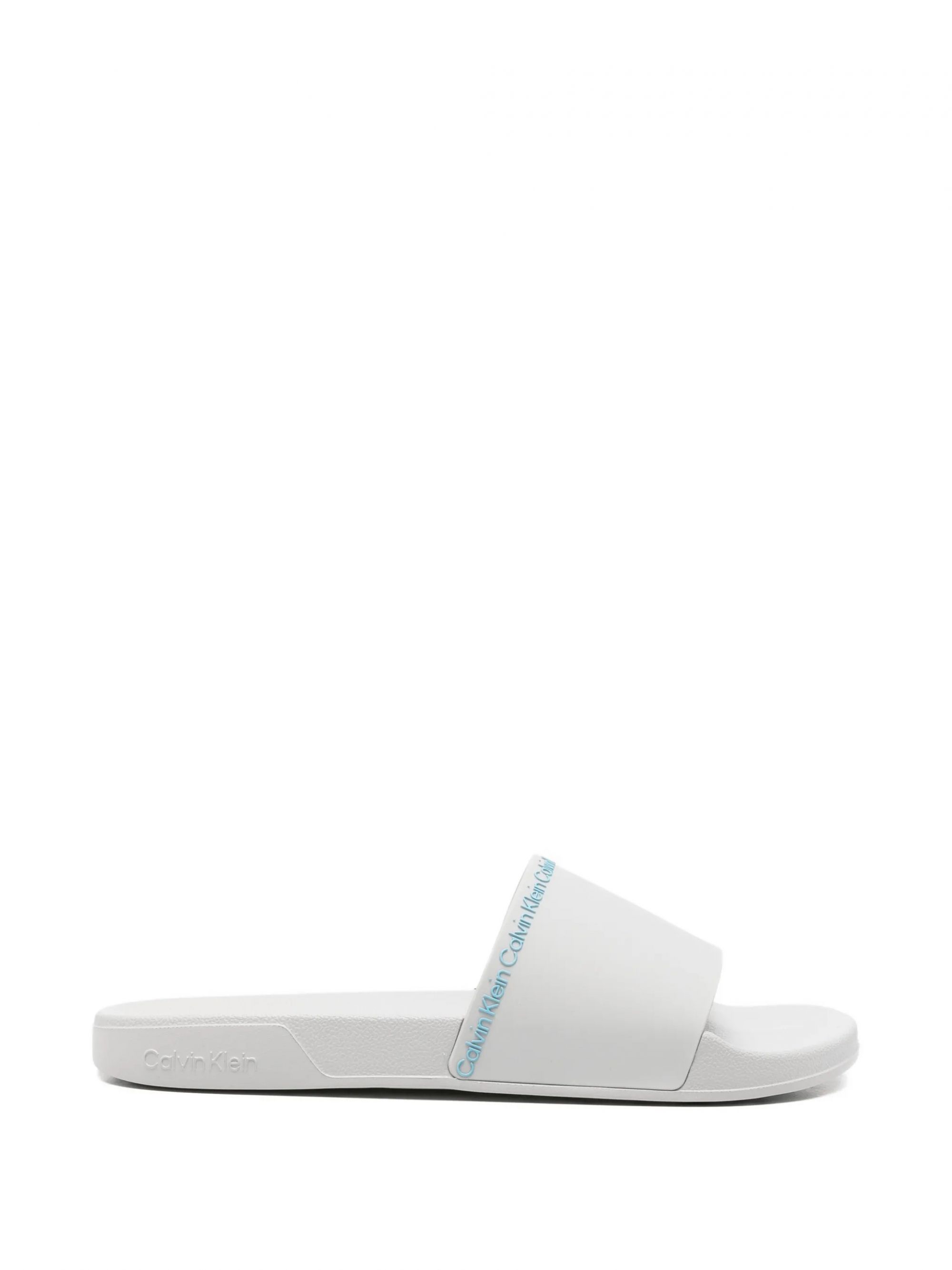 ESS SLIDE INSTITUTIONAL HARBOR MIST/CHILLIE BLUE #0IP CALVIN KLEIN  Shoes HM0HM02108