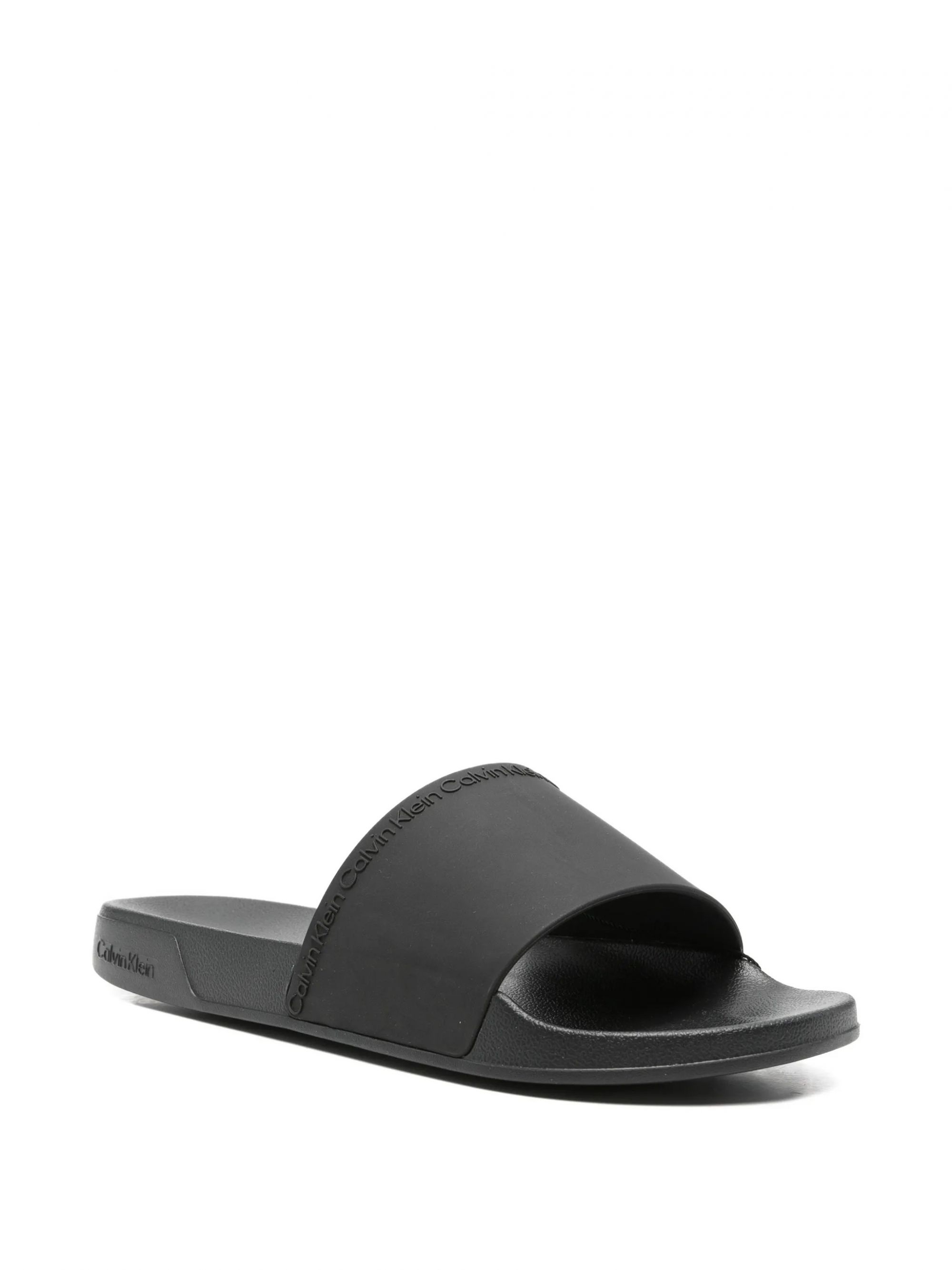 ESS SLIDE INSTITUTIONAL TRIPLE BLACK #0GJ CALVIN KLEIN  Shoes HM0HM02108