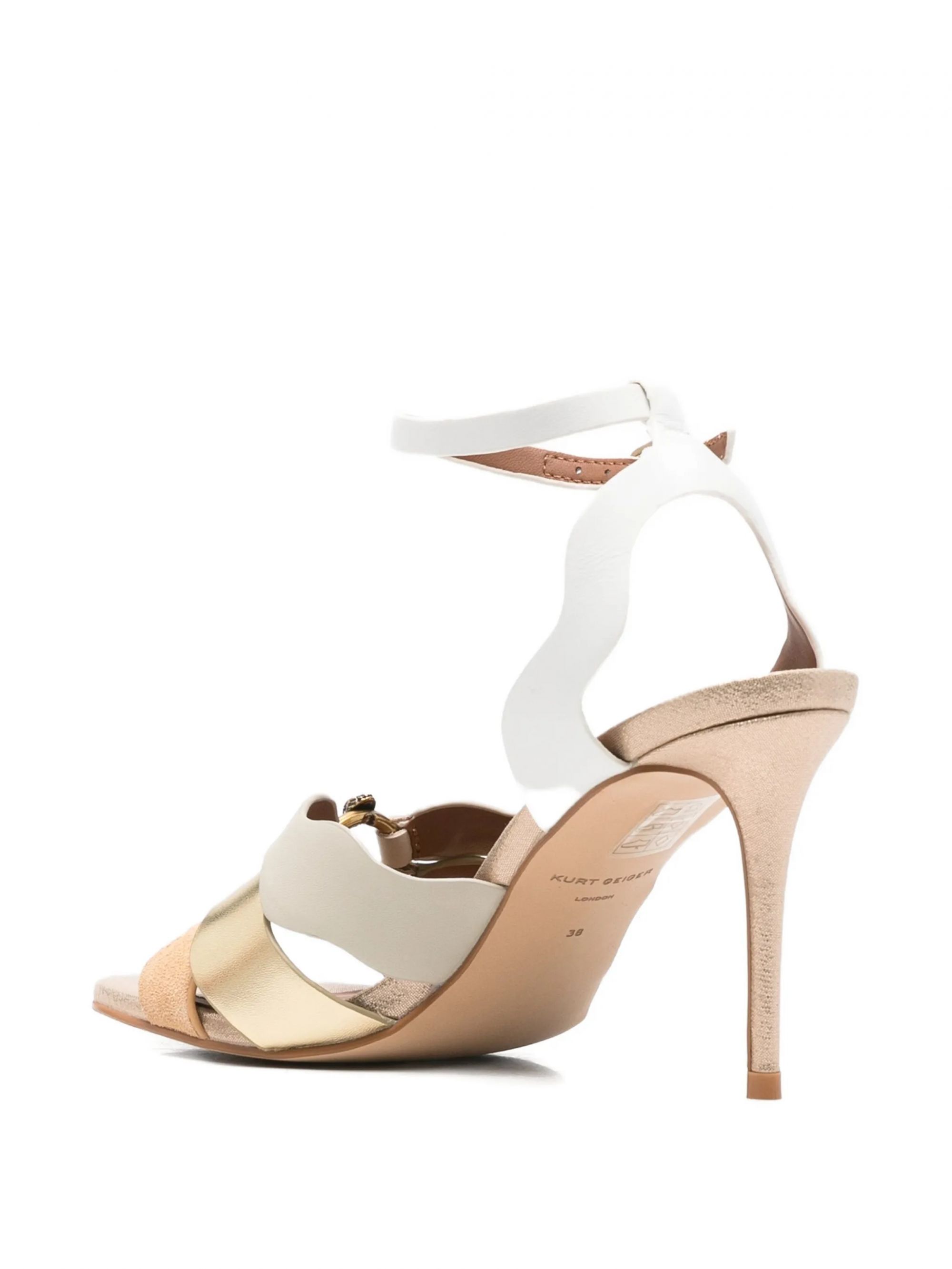 SUN WAVE SANDAL #GOLD COMB KURT GEIGER LONDON Shoes 5596066129