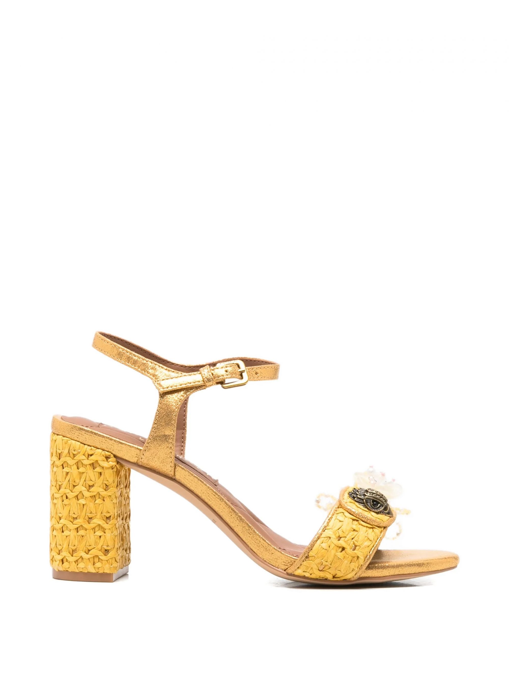 KENSINGTON LANGLEY RAFFIA #MUSTARD KURT GEIGER LONDON Shoes 5604194999