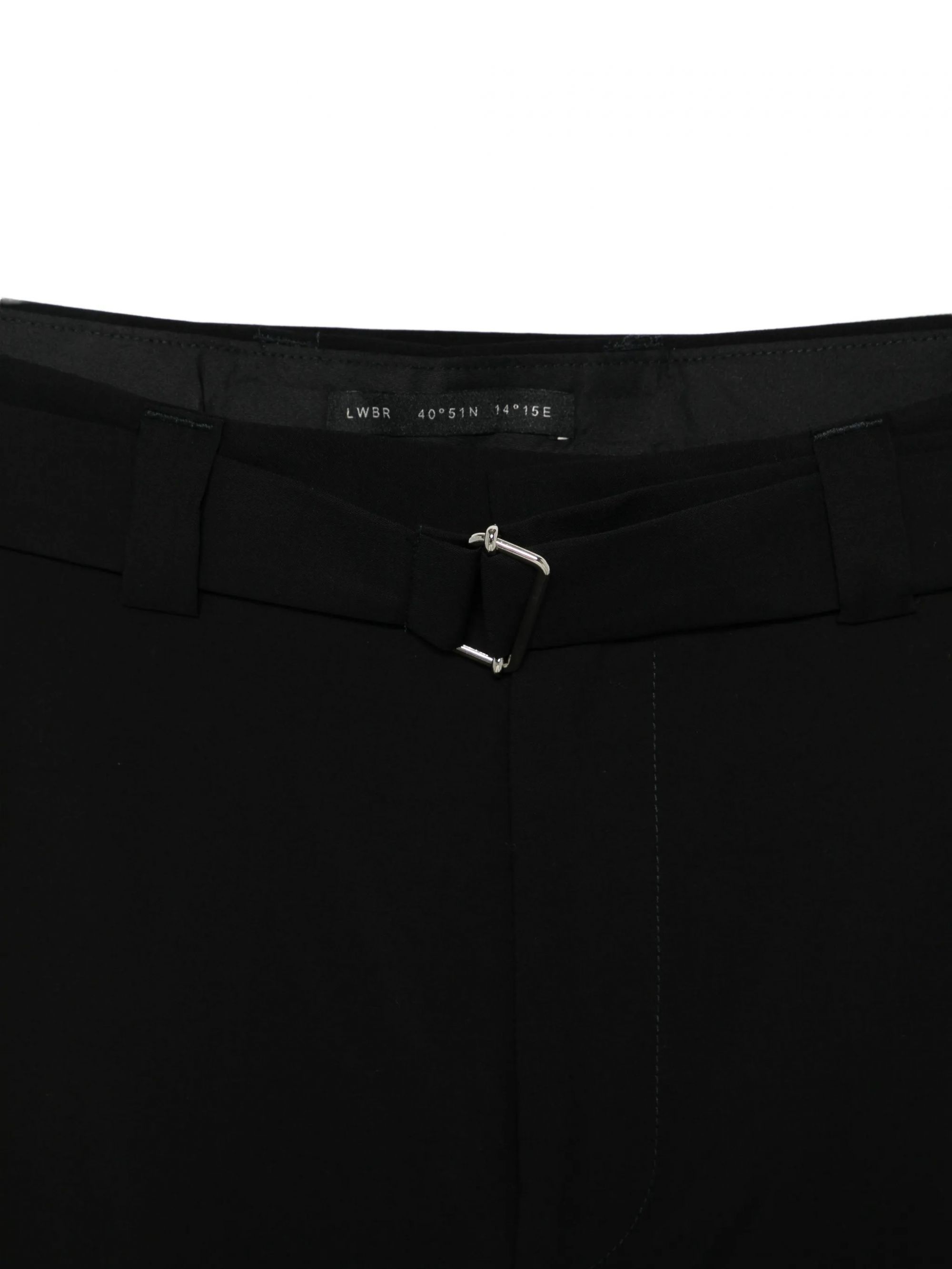 VIRGIL WOOL COTTON JET BLACK #D001 LOW BRAND Trousers LP26014