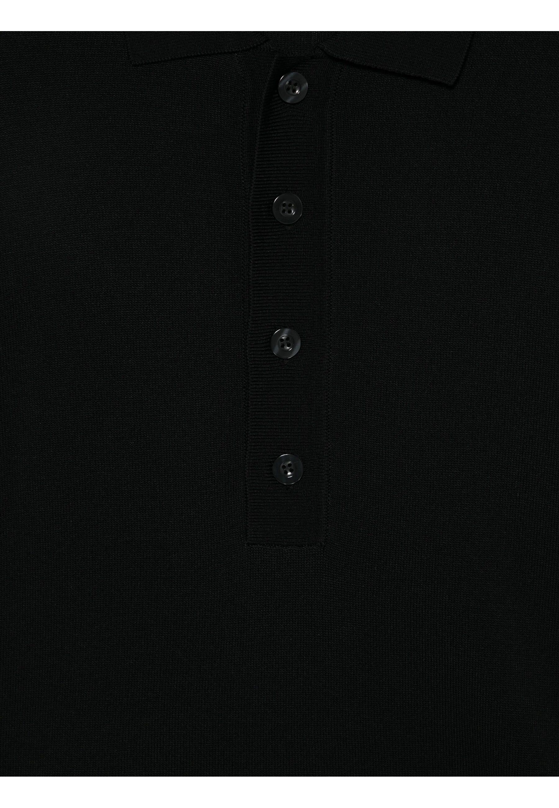 K194 POLO TECHNO KNIT JET BLACK #D001 LOW BRAND Jersey LM26002