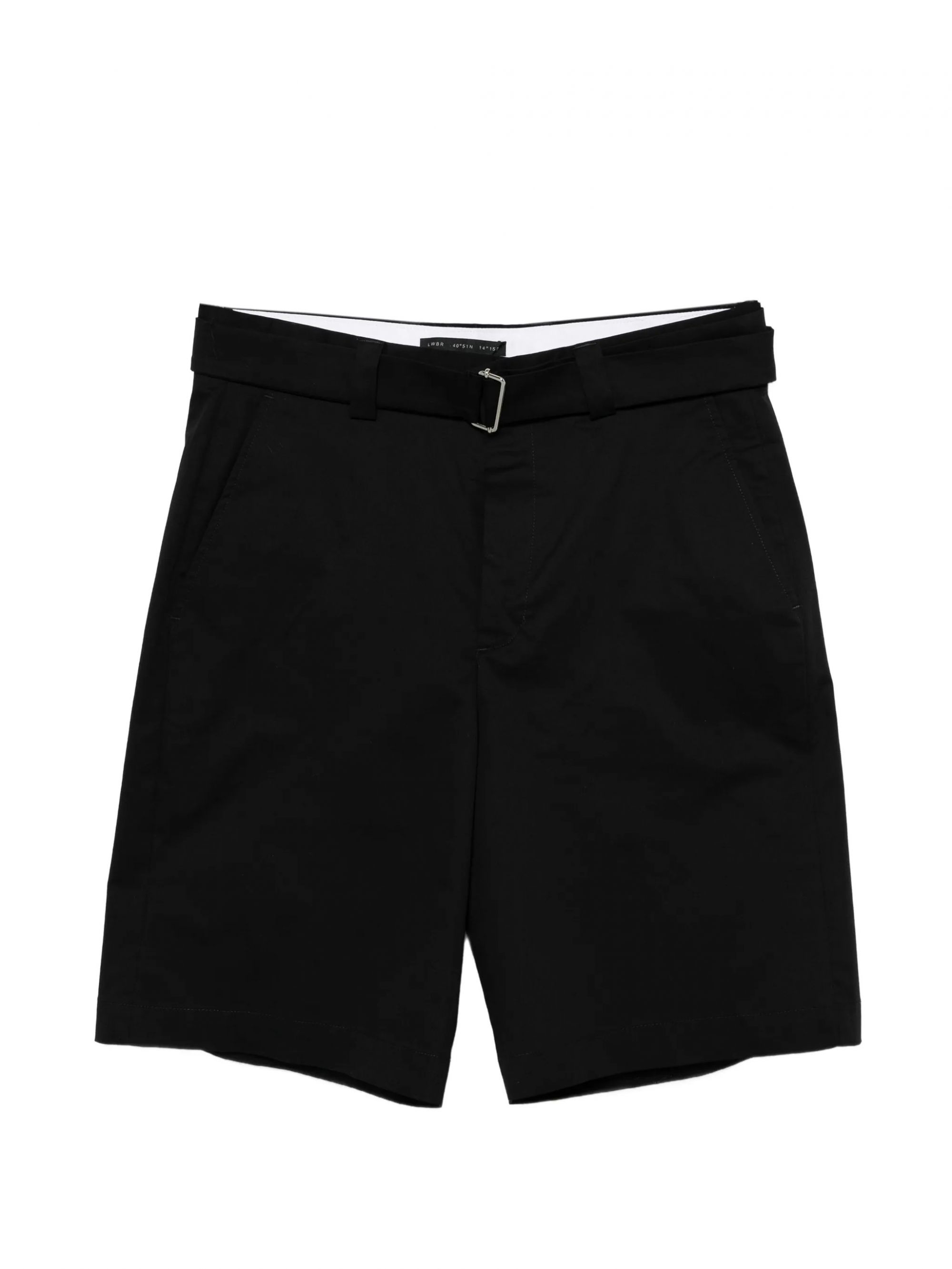 VIRGIL BERMUDA LUX COTTON JET BLACK #D001 LOW BRAND Trousers LP26022