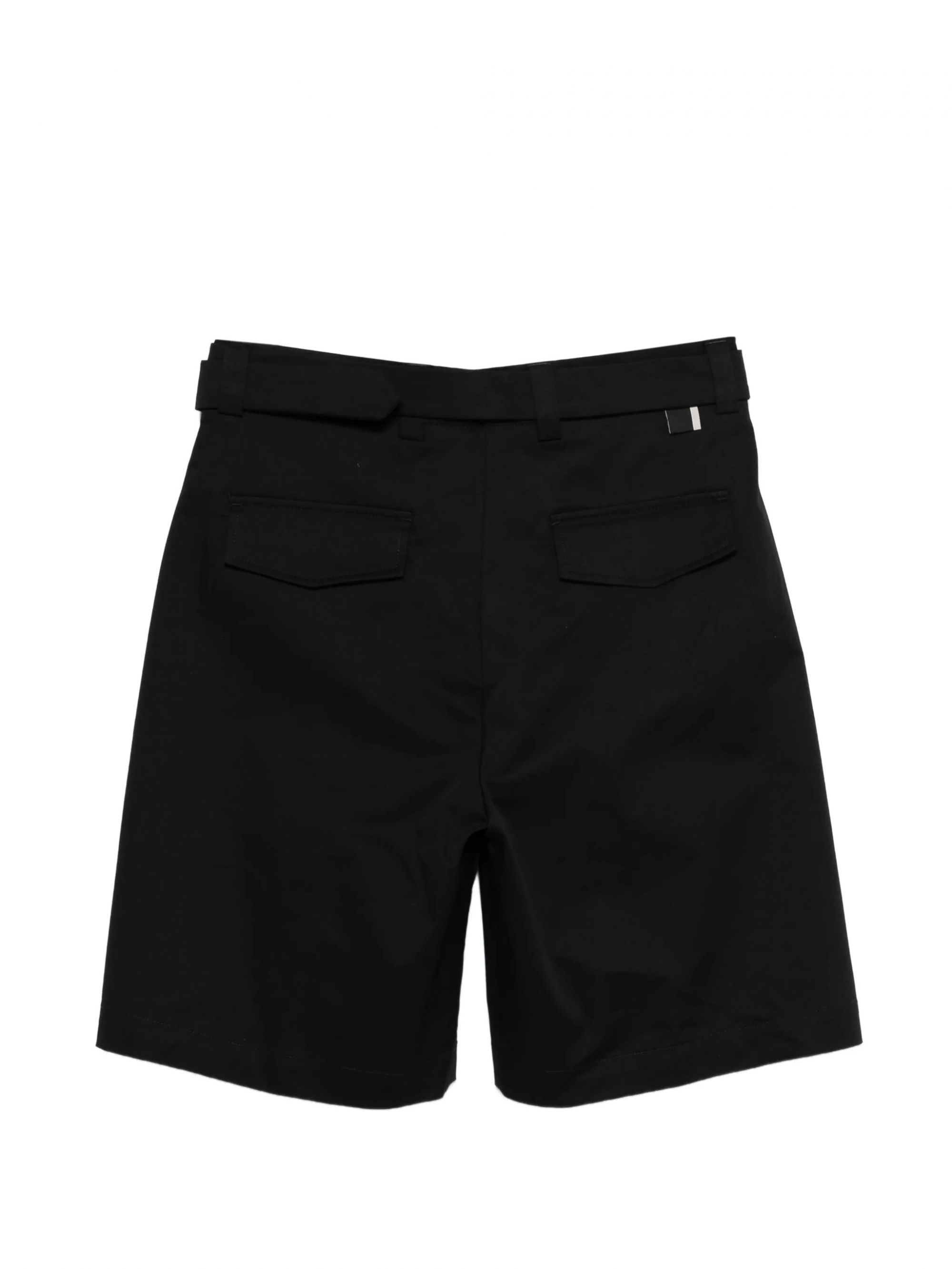 VIRGIL BERMUDA LUX COTTON JET BLACK #D001 LOW BRAND Trousers LP26022