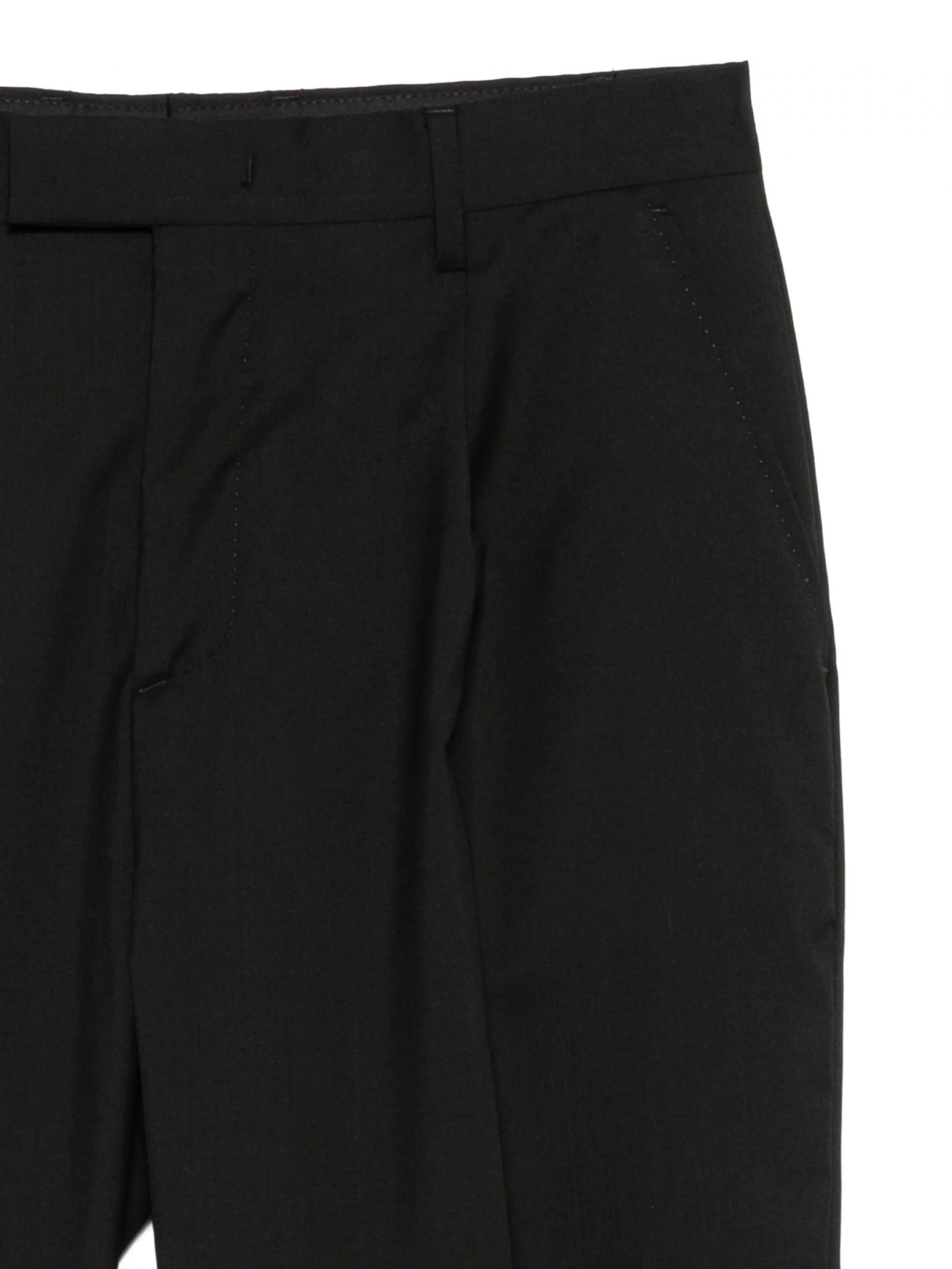 KIM TROPICAL WOOL JET BLACK #D001 LOW BRAND Trousers LP26005