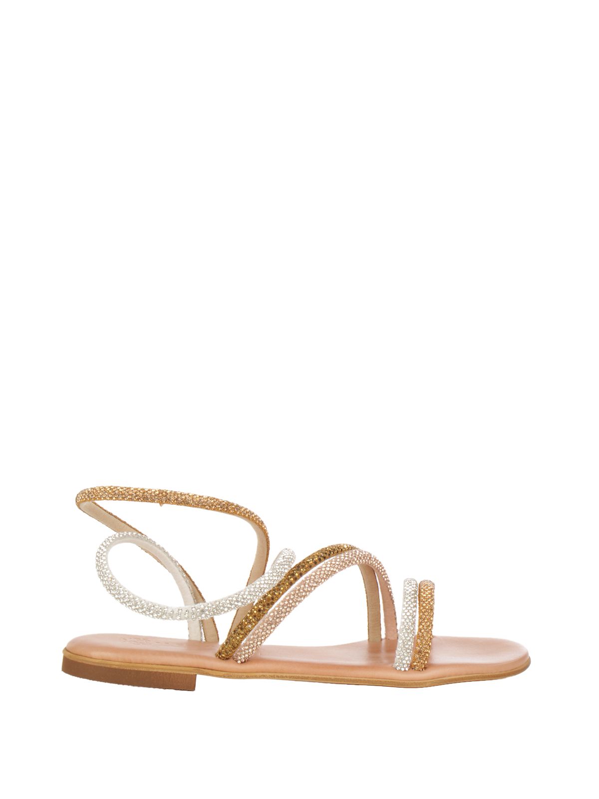 SANDALI STRASS #BRONZO/GREY/ROSA MOSAIC  Shoes F-NAOMI