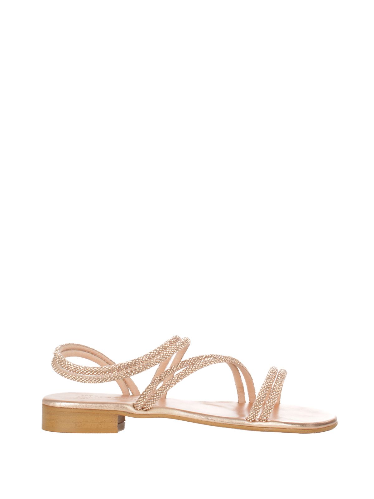 SANDALI STRASS #ROSE GOLD MOSAIC  Shoes F-PRISCILLA/MET