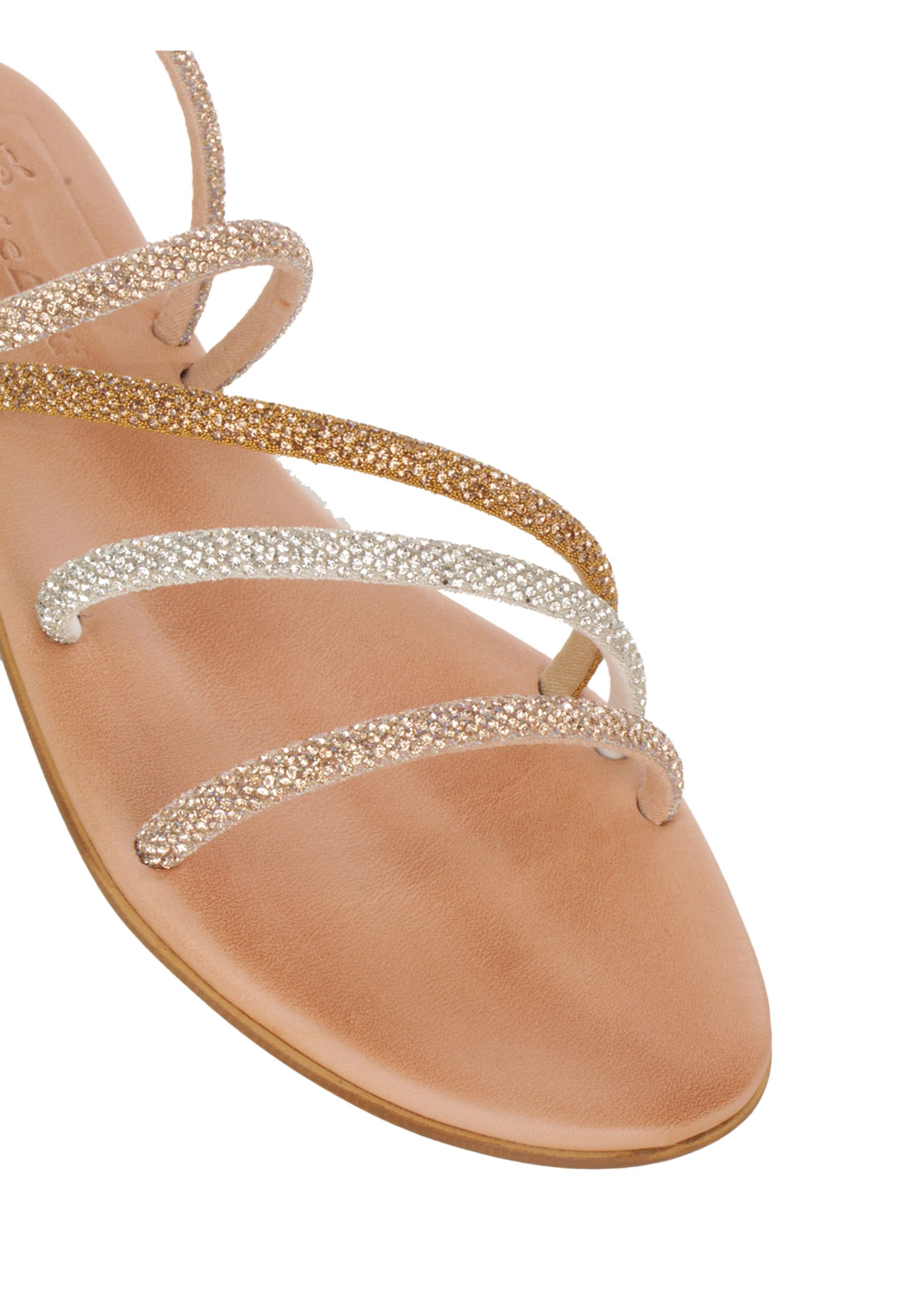 SANDALI STRASS #GG/SILVER/GOLD MOSAIC  Shoes F-AKTINA