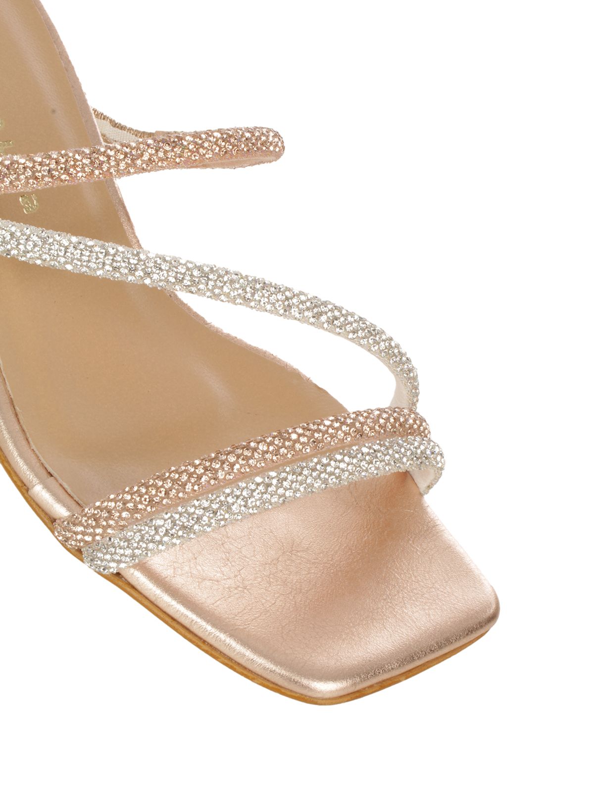SANDALI STRASS #SILVER IR GOLD MOSAIC  Shoes A-53533