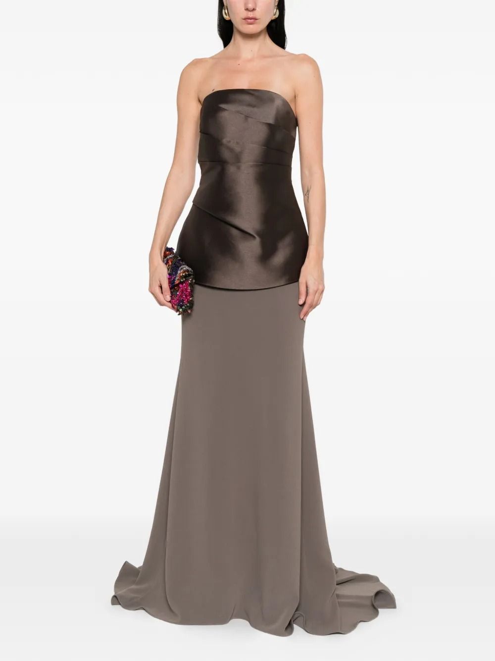 ALIA MAXI DRESS #CHESNUT SOLACE LONDON Dress OS47031
