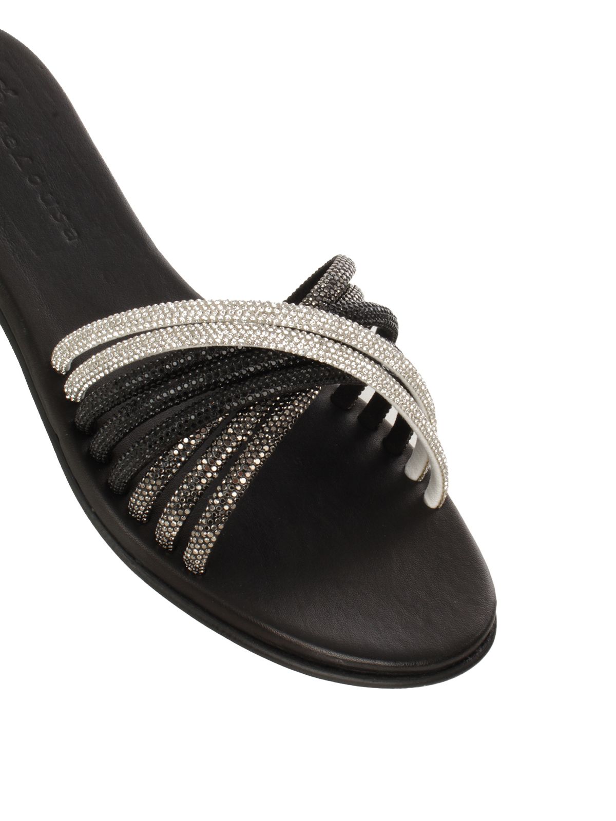 SANDALI STRASS #BL.DIAM/BL/SILV MOSAIC  Shoes F-COLETTE