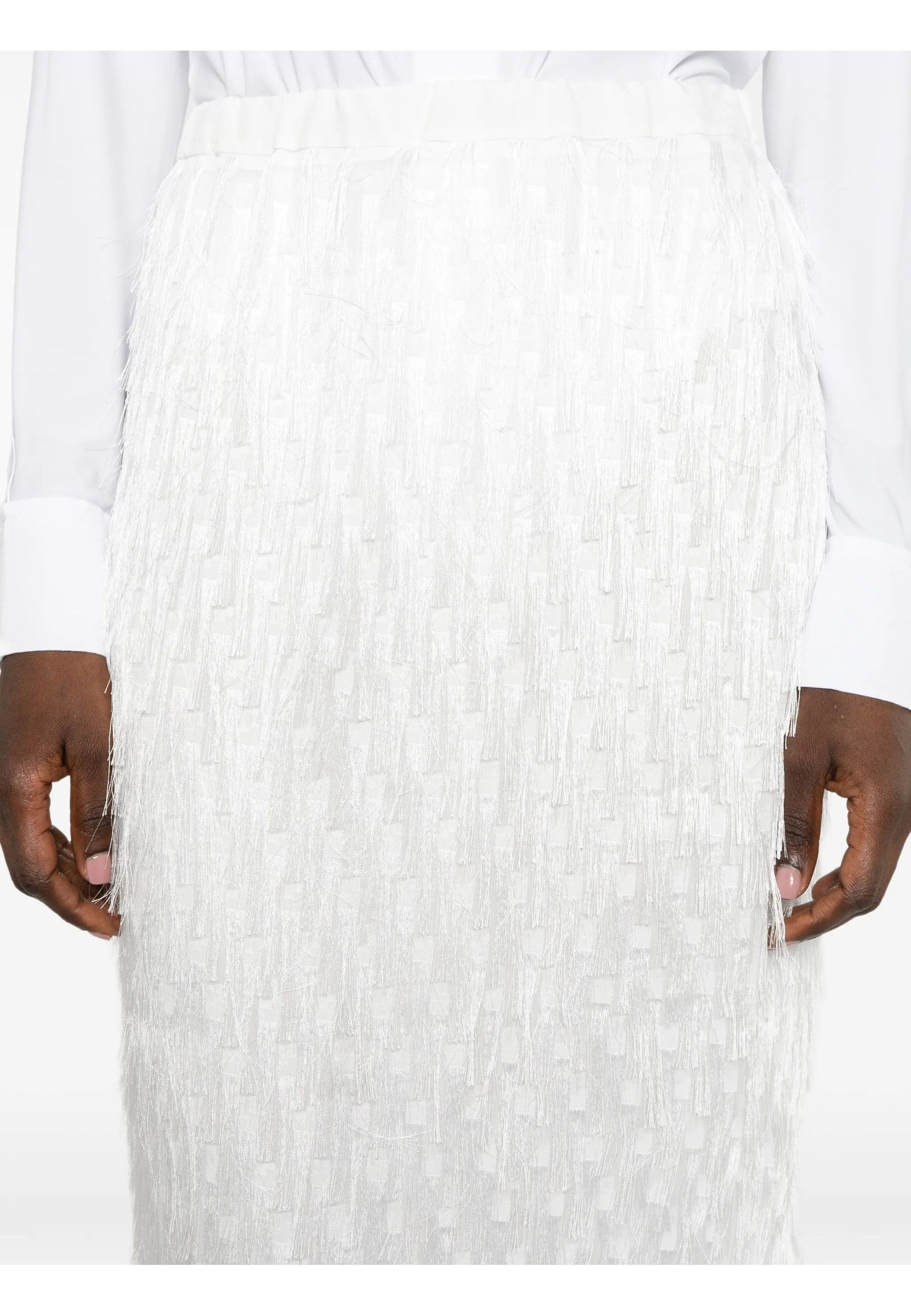 SKIRT #WHITE RAME Skirt NSGON01 TPO0587