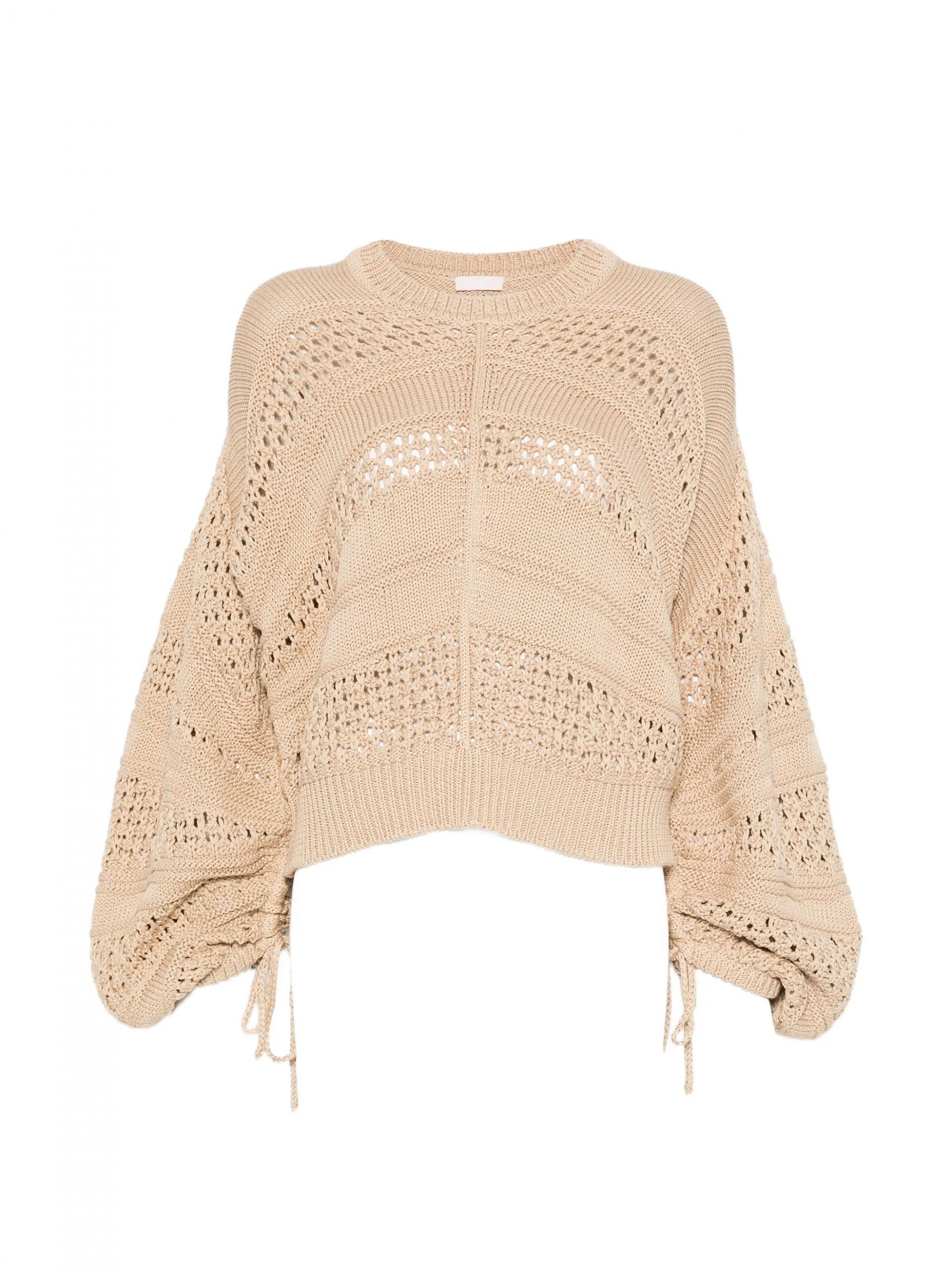MAGLIA CHIUSA M/L CREAM BEIGE #41208 LIU JO Jersey WA6419MA86R 41208