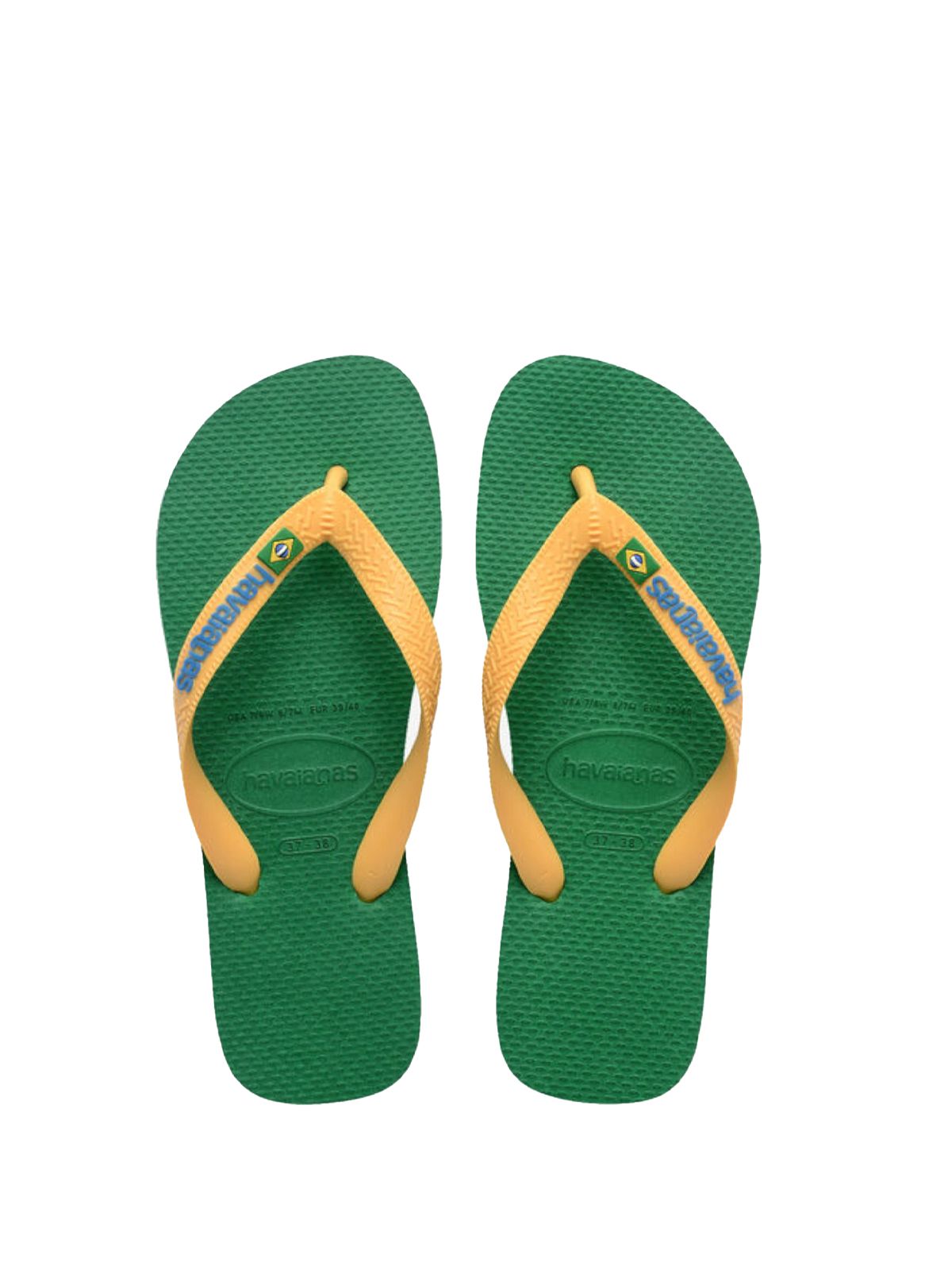 BRASIL LOGO GREEN/YELLOW #2079 HAVAIANAS Scarpe 41108502079