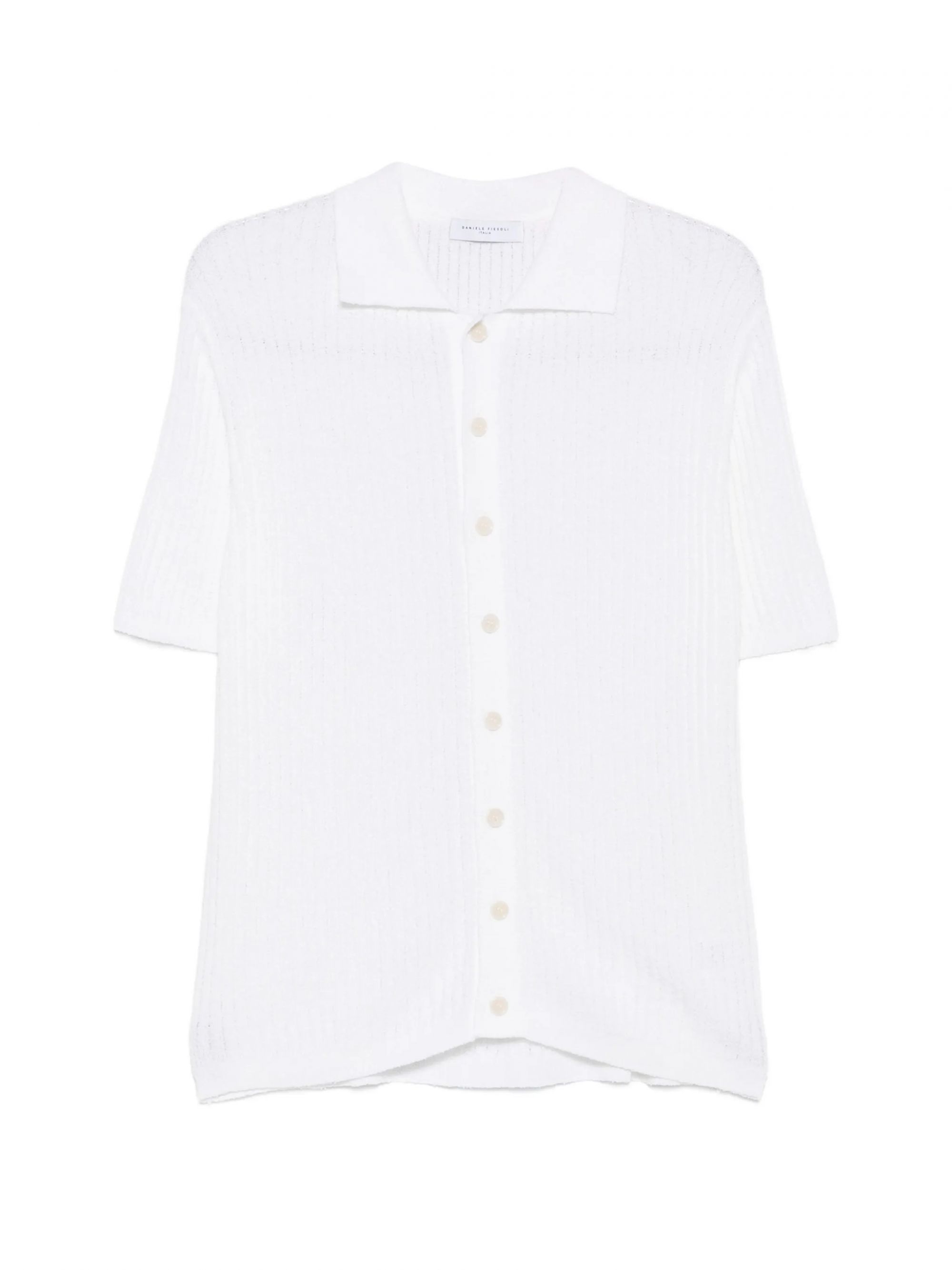 OVERSHIRT M/CORTA MISTO COTONE BIANCO #01 DANIELE FIESOLI T-shirt 3075