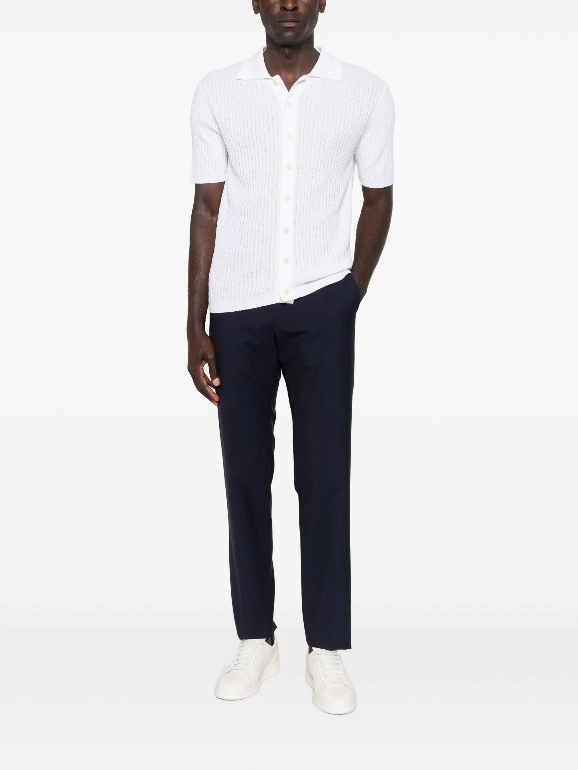 OVERSHIRT M/CORTA MISTO COTONE BIANCO #01 DANIELE FIESOLI T-shirt 3075