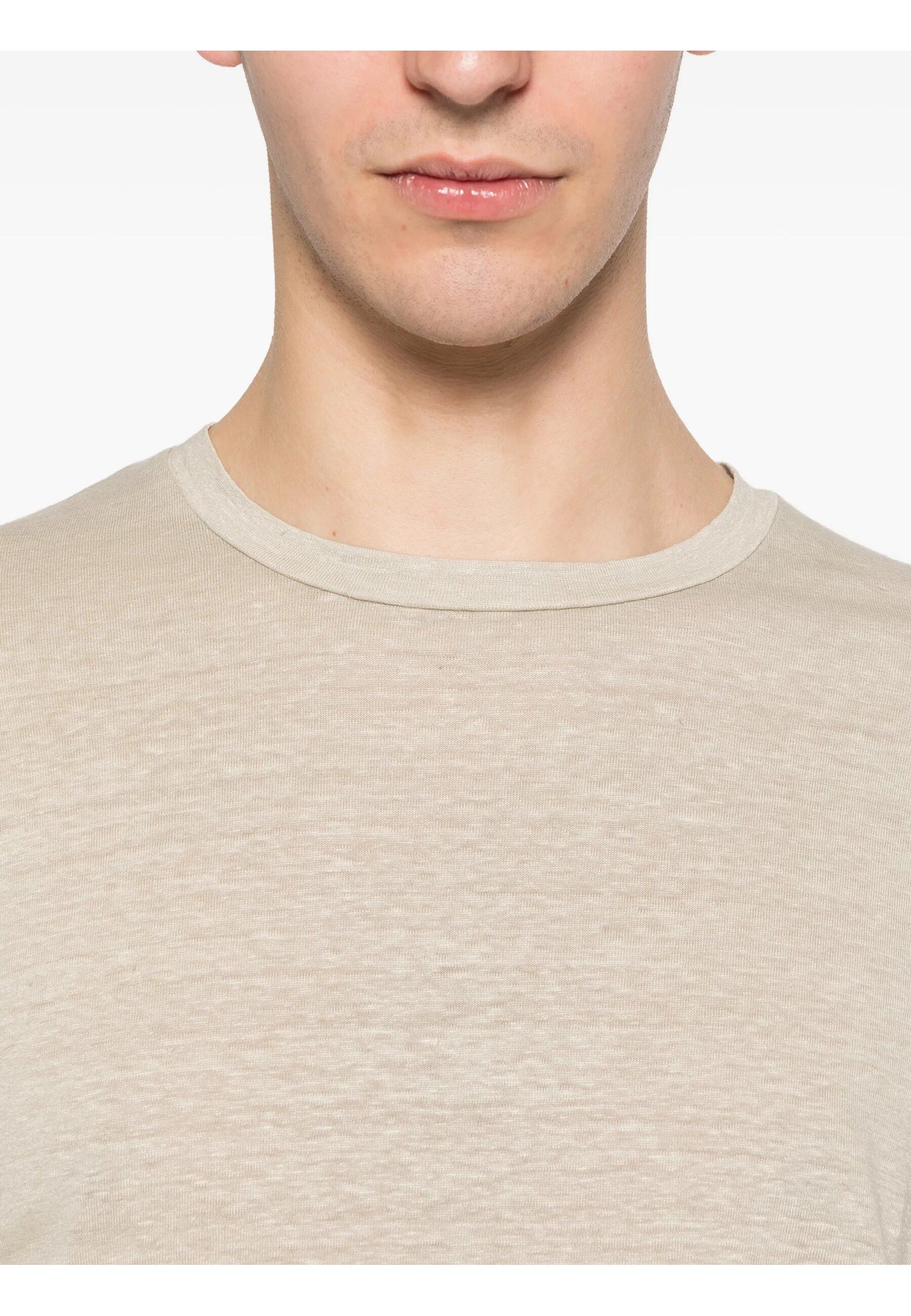 T/SHIRT GIROCOLLO LINO BEIGE #45 DANIELE FIESOLI T-shirt 0600