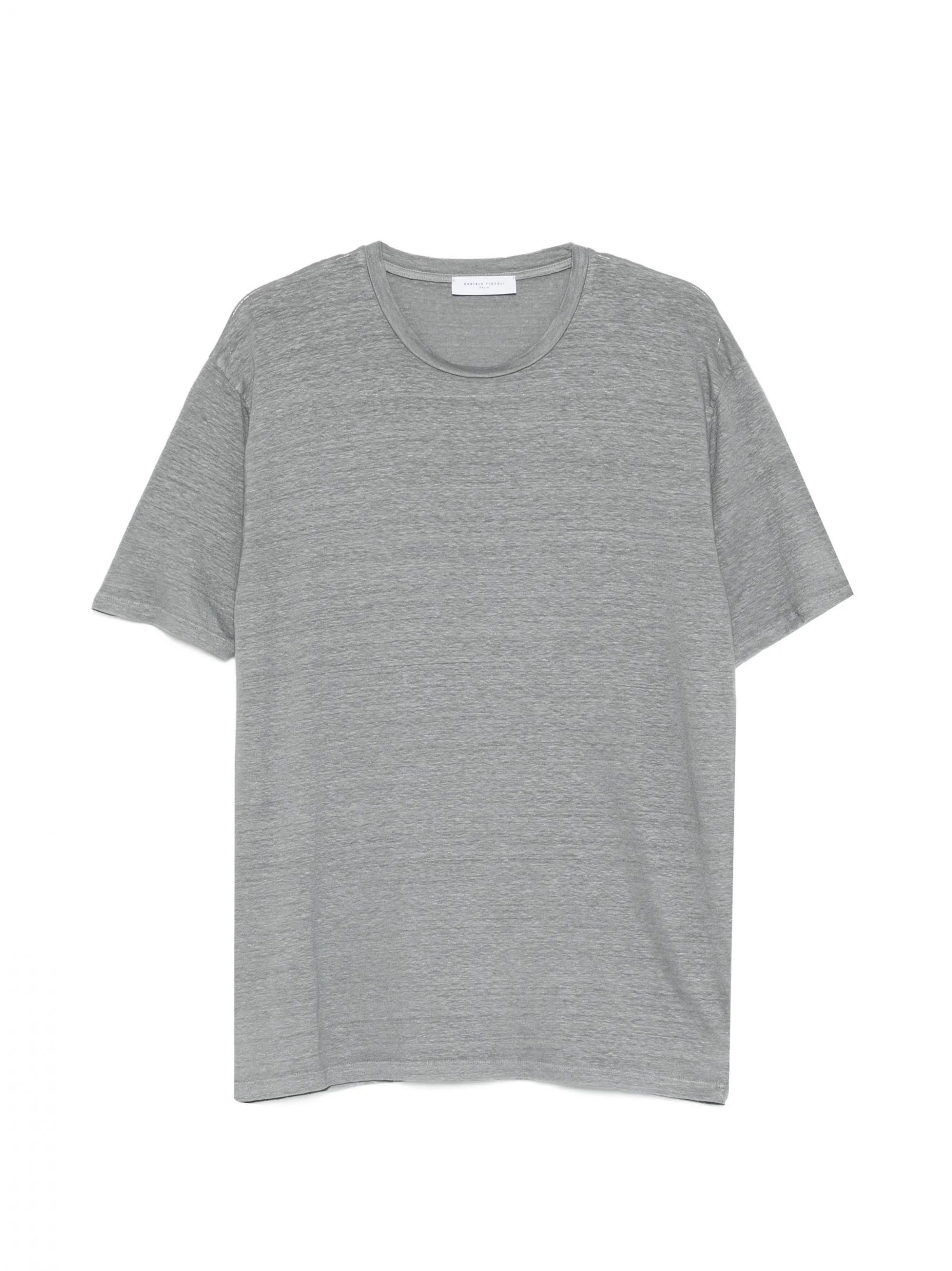 T/SHIRT GIROCOLLO LINO FUMO #56 DANIELE FIESOLI T-shirt 0600