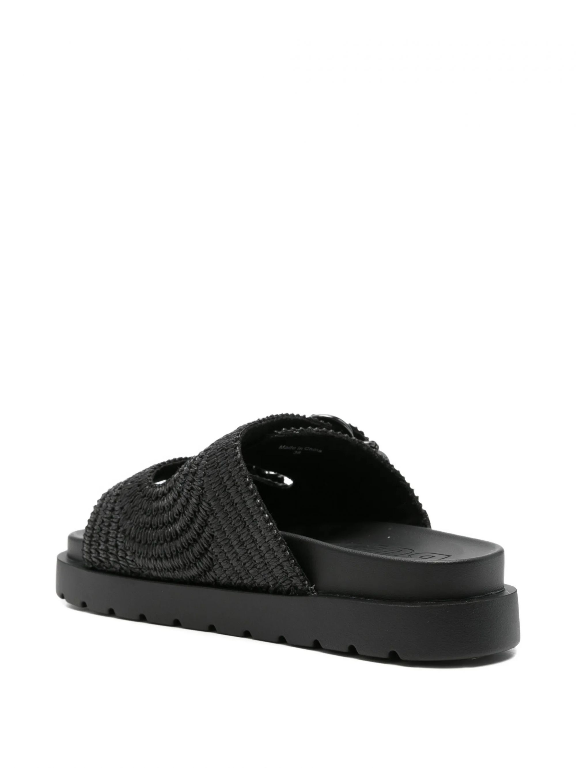 RAYA ARI BO-VEGAN RAFFIA #BLACK BUFFALO Shoes 1602336-XA