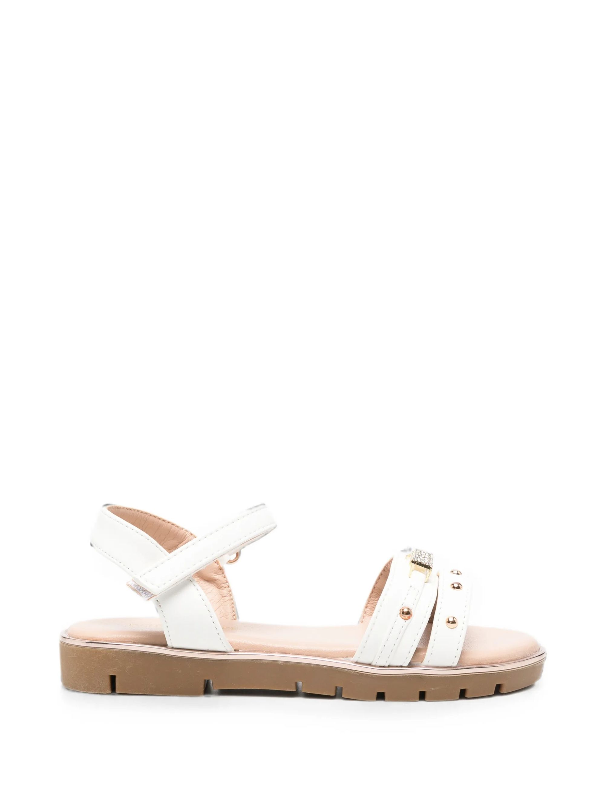 SANDALO LETTERING #BIANCO PATRIZIA PEPE GIRL Scarpe PK320.06