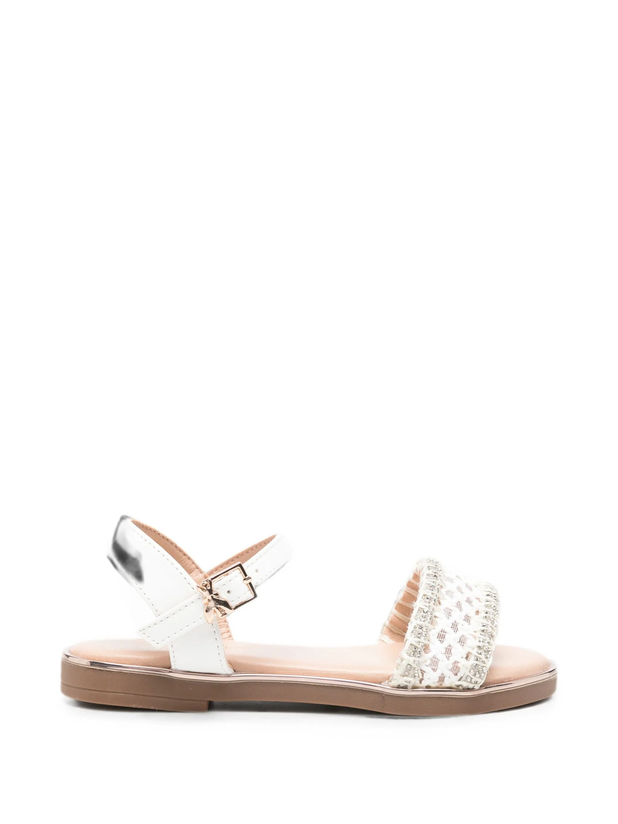 SANDALO MACRAME' #BIANCO PATRIZIA PEPE GIRL Scarpe PK321.06