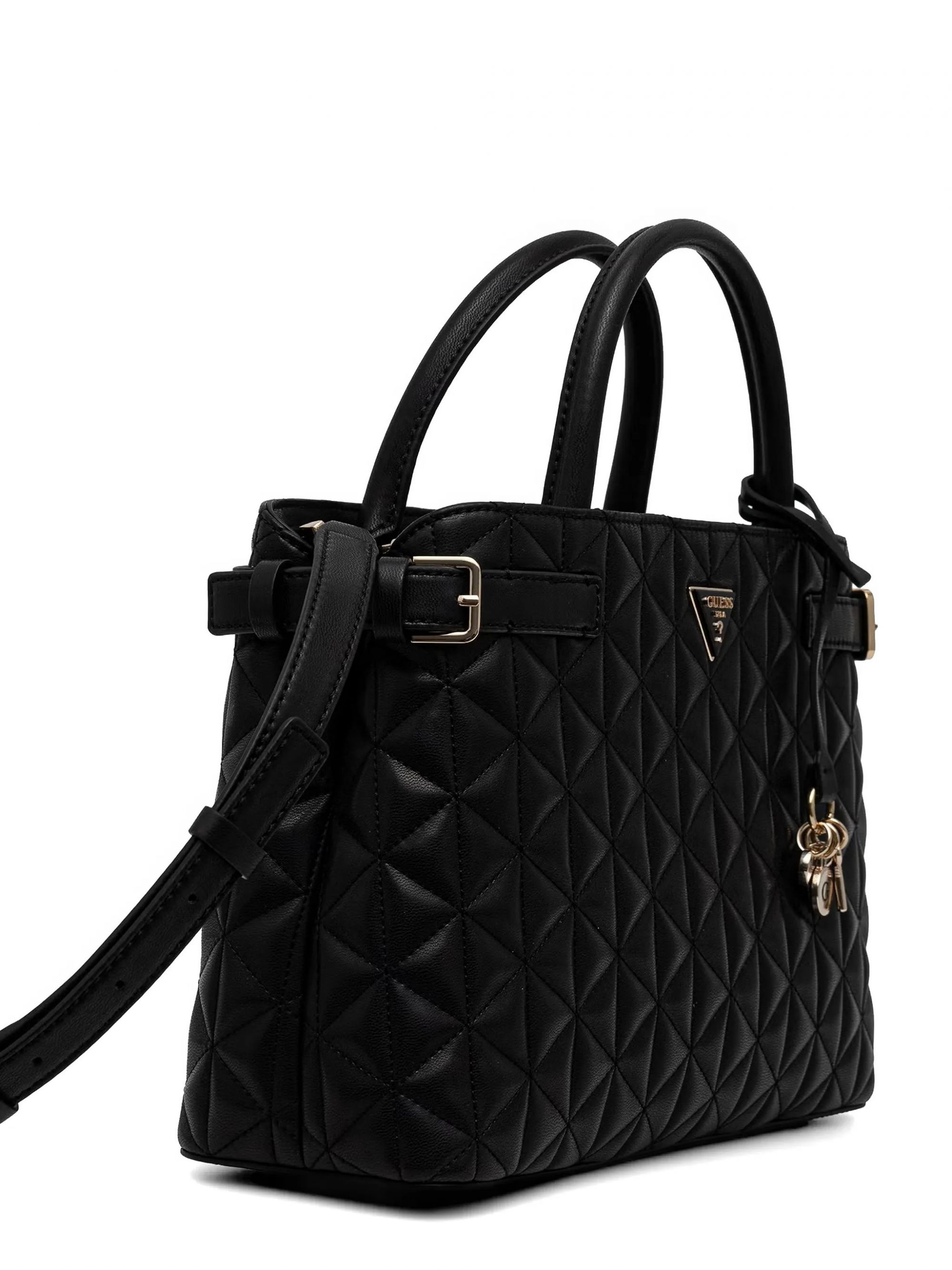 AISLEIGH GIRLFRIEND SATCHEL #BLACK GUESS  Bags HWQG98 83060 BLA