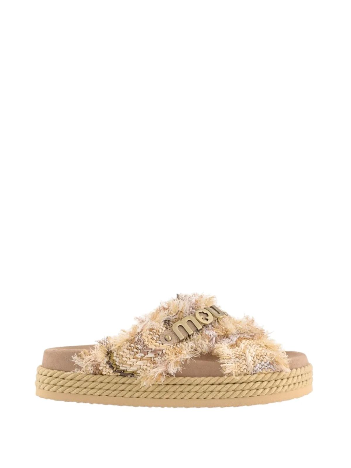 CRISS-CROSS ROPE SANDAL RAFFIA/FERRA #FRTER MOU Shoes MU.SW451011K/FRTER