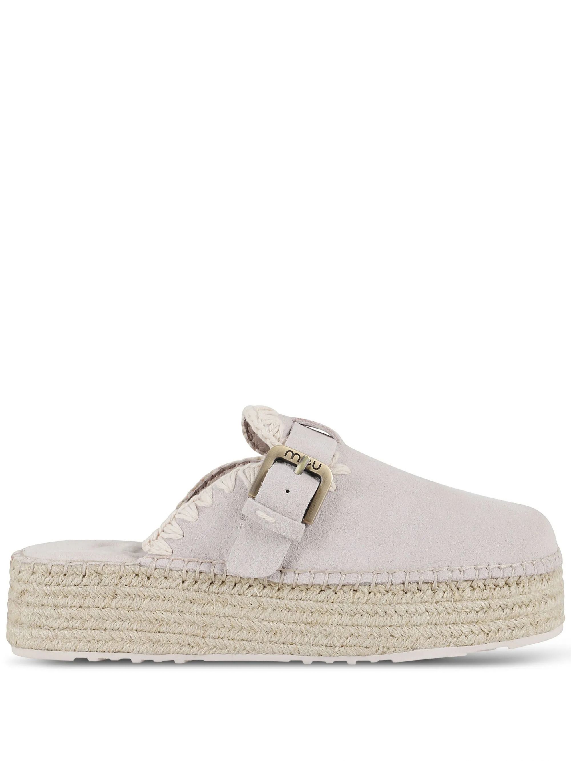 JUTE CLOG PLAIN SUEDE #CHLK MOU Shoes MU.SW641000A/CHLK