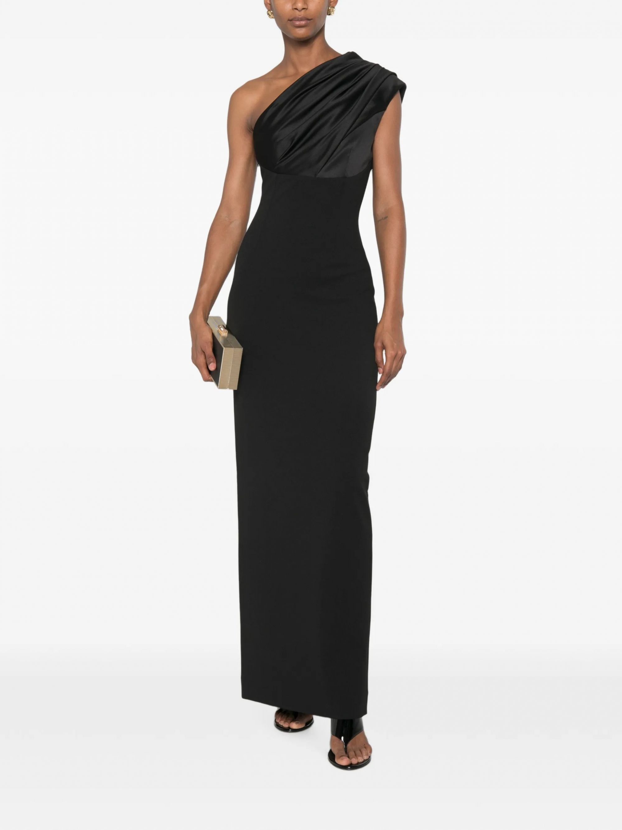 GRACIE MAXI DRESS #BLACK SOLACE LONDON Dress OS48019
