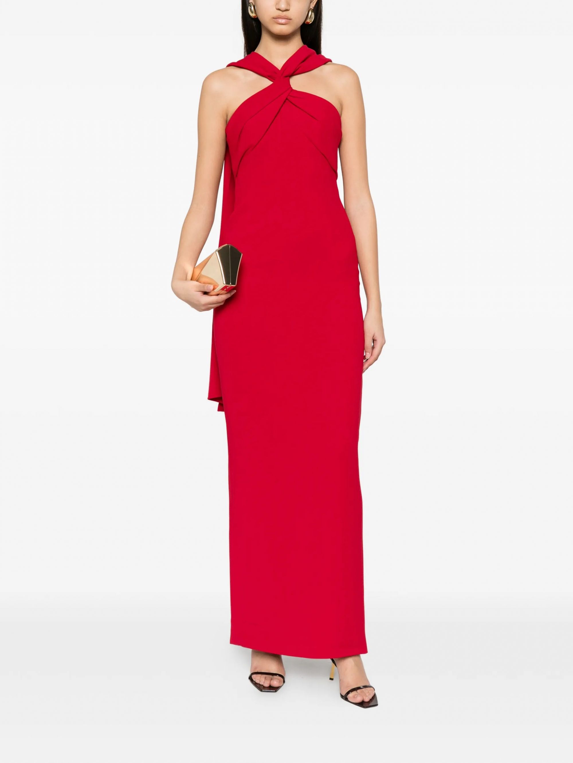 RONA MAXI DRESS #RED113 SOLACE LONDON Dress OS47043