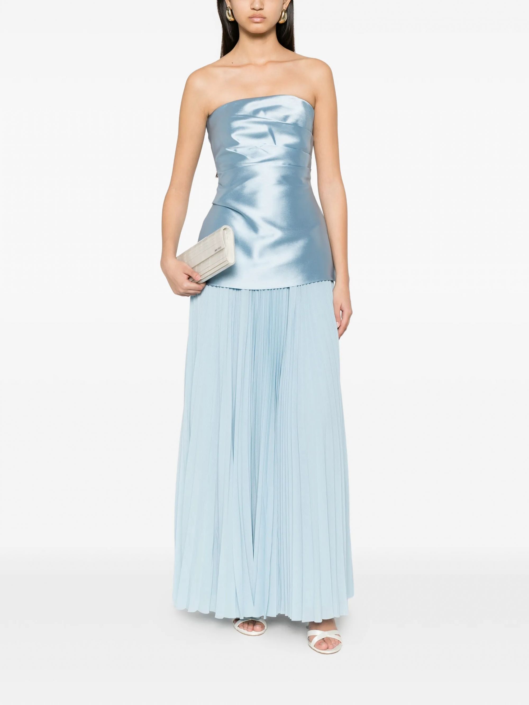 CLAUDETTE MAXI DRESS #SOFT BLUE SOLACE LONDON Dress OS47033