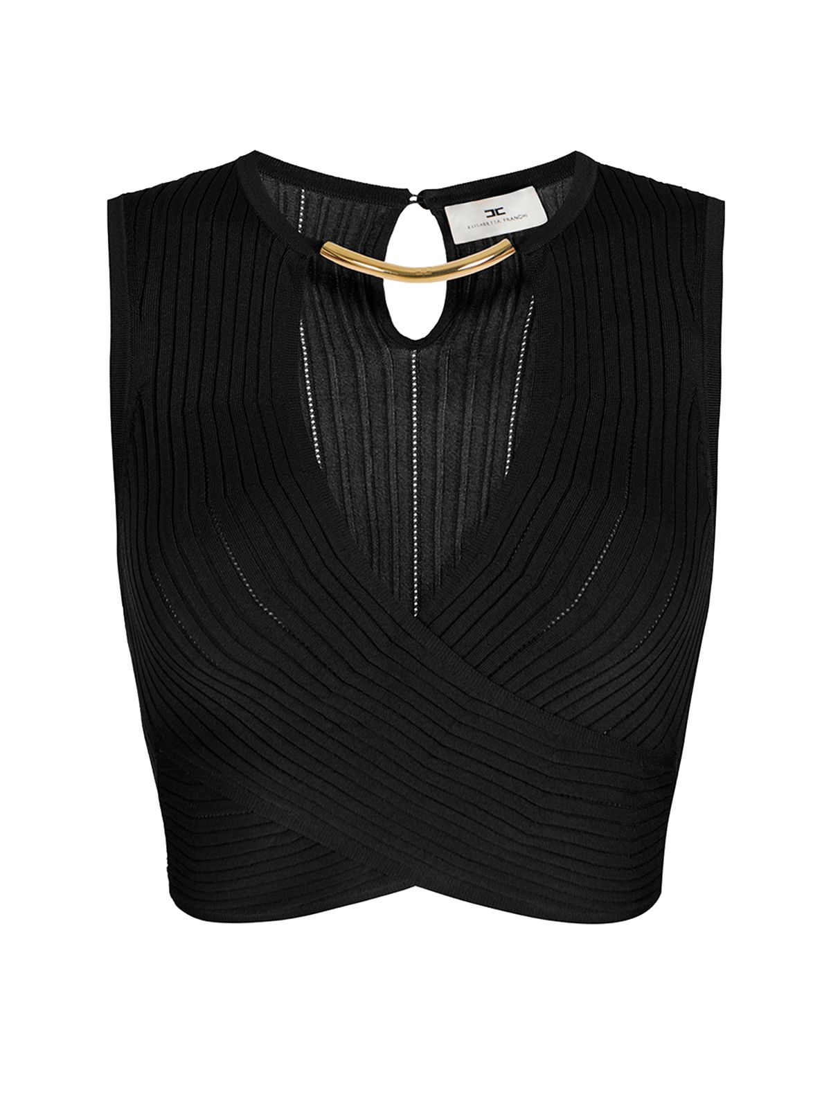 TOP TRICOT NERO #110 ELISABETTA FRANCHI Top TK76S61E3