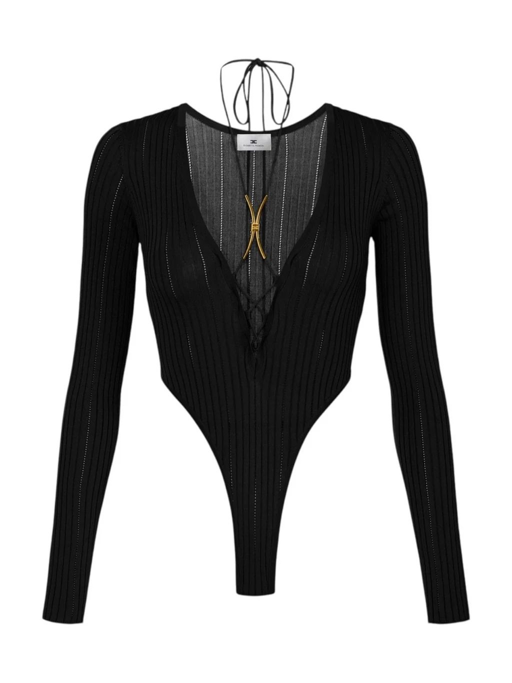 BODY TRICOT NERO #110 ELISABETTA FRANCHI Top BK83S61E2