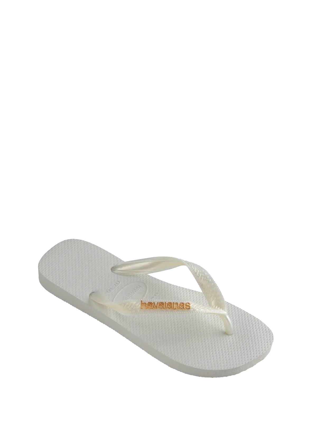 TOP LOGO METALLIC WHITE #0001 HAVAIANAS Scarpe 41272440001