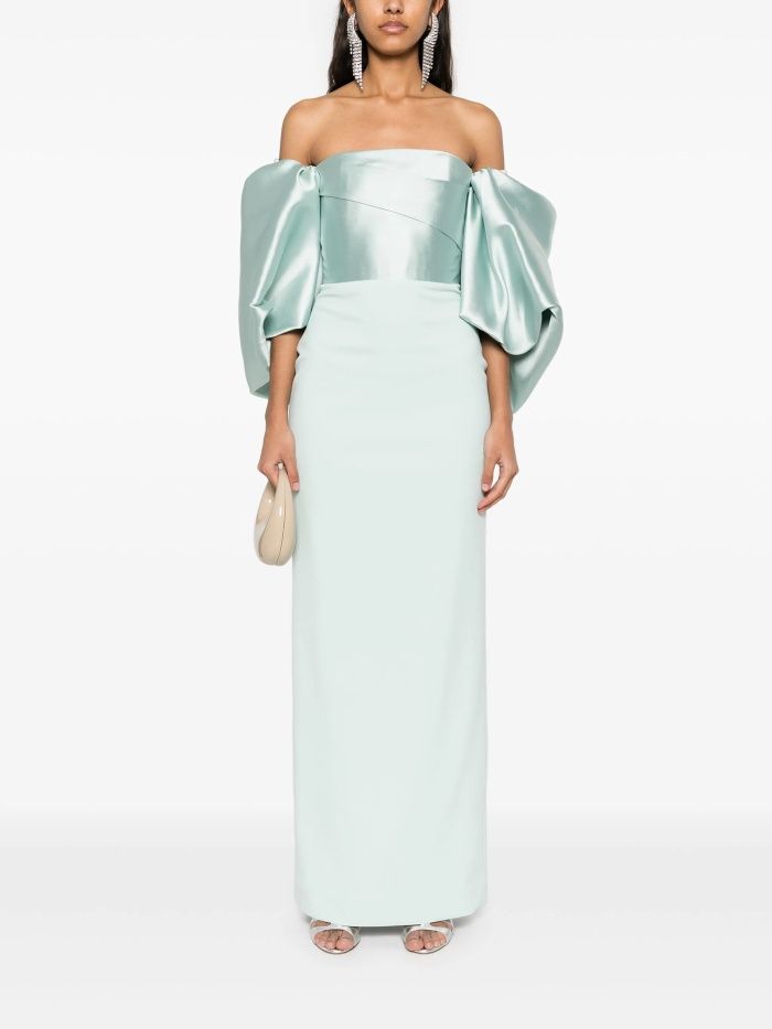 FLORIS MAXI DRESS #SOFT BLUE SOLACE LONDON Dress OS43018