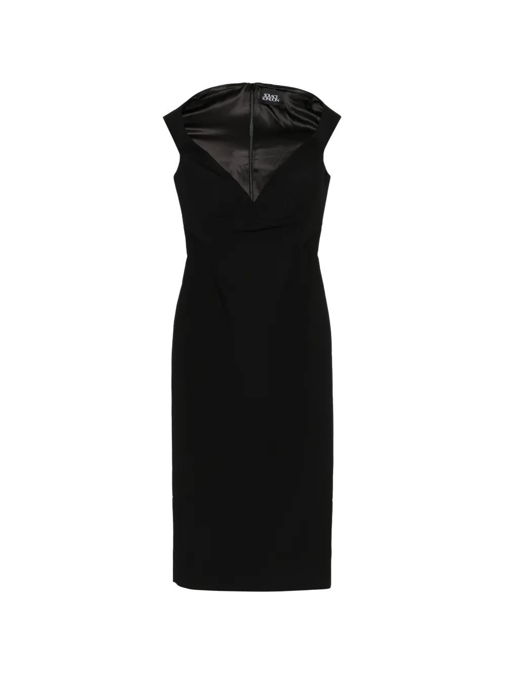 MONICA MIDI DRESS #BLACK SOLACE LONDON Dress OS47051