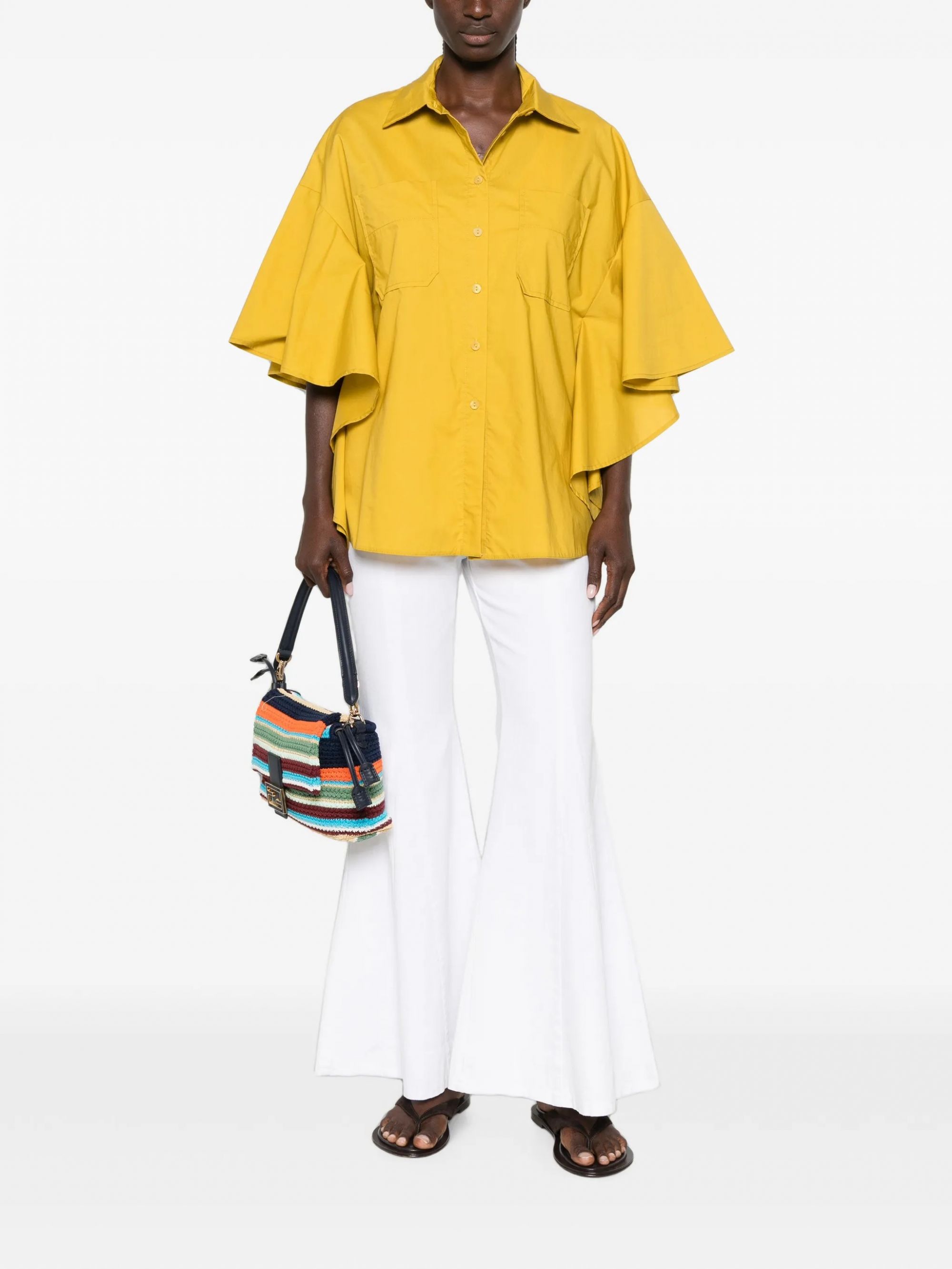 SHIRT #YELLOW MOUTAKI Shirt 26 09 08
