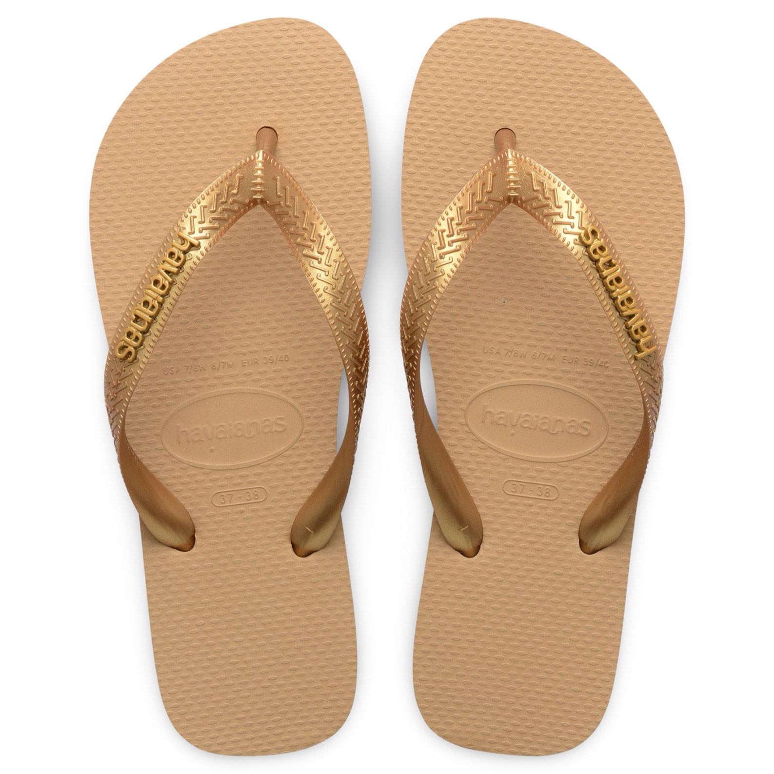 TOP LOGO METALLIC GOLDEN #0570 HAVAIANAS Scarpe 41272440570
