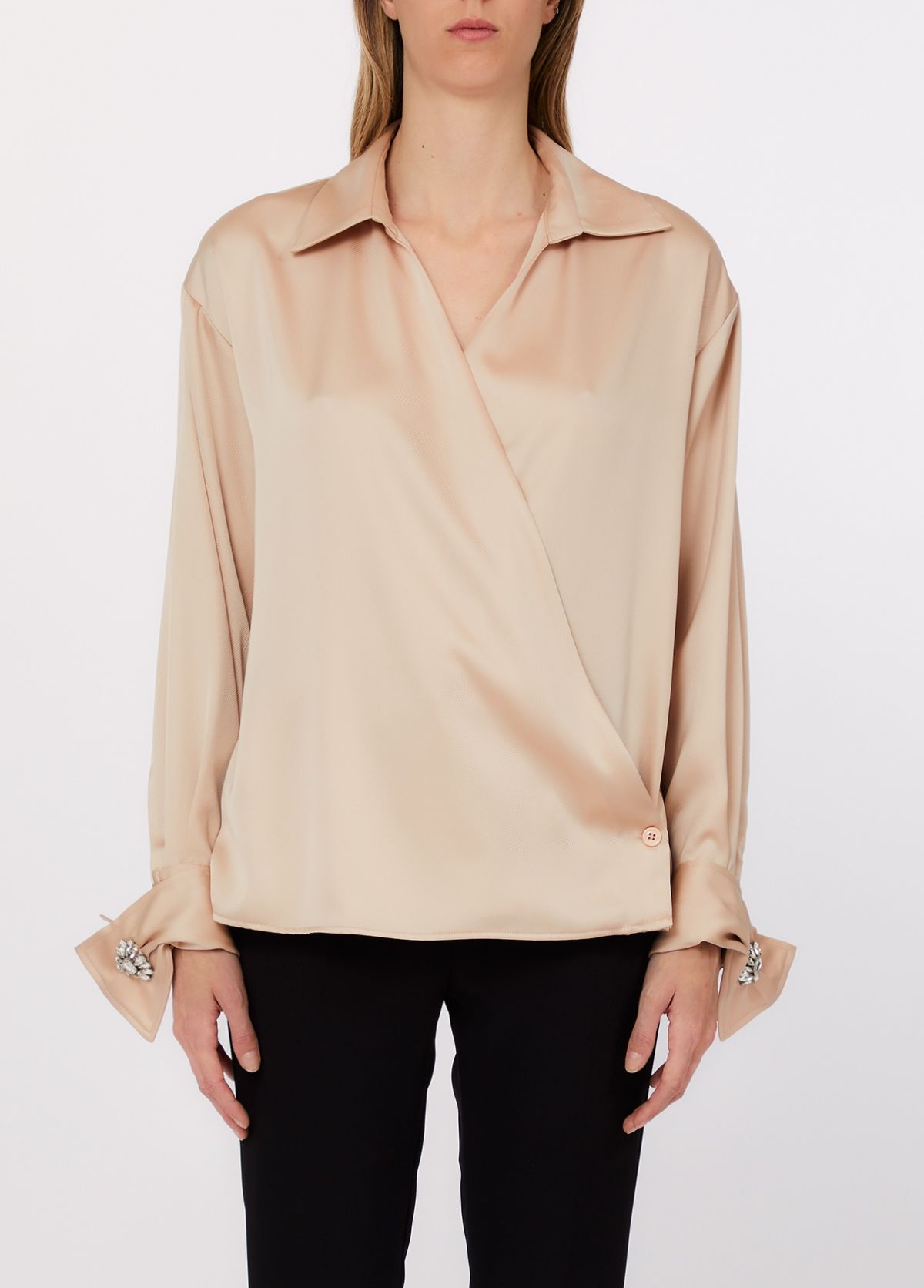 CAMICIA C/DETTAGLIO GIOIELLO OSTRICA #X0753 LIU JO Camicie PA6035T444A X0753