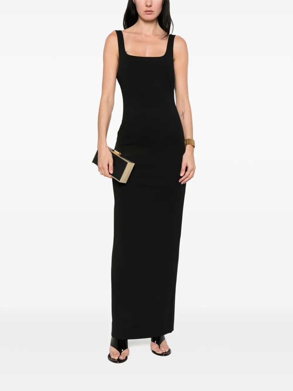 ANEILA MAXI DRESS #BLACK SOLACE LONDON Dress OS47017