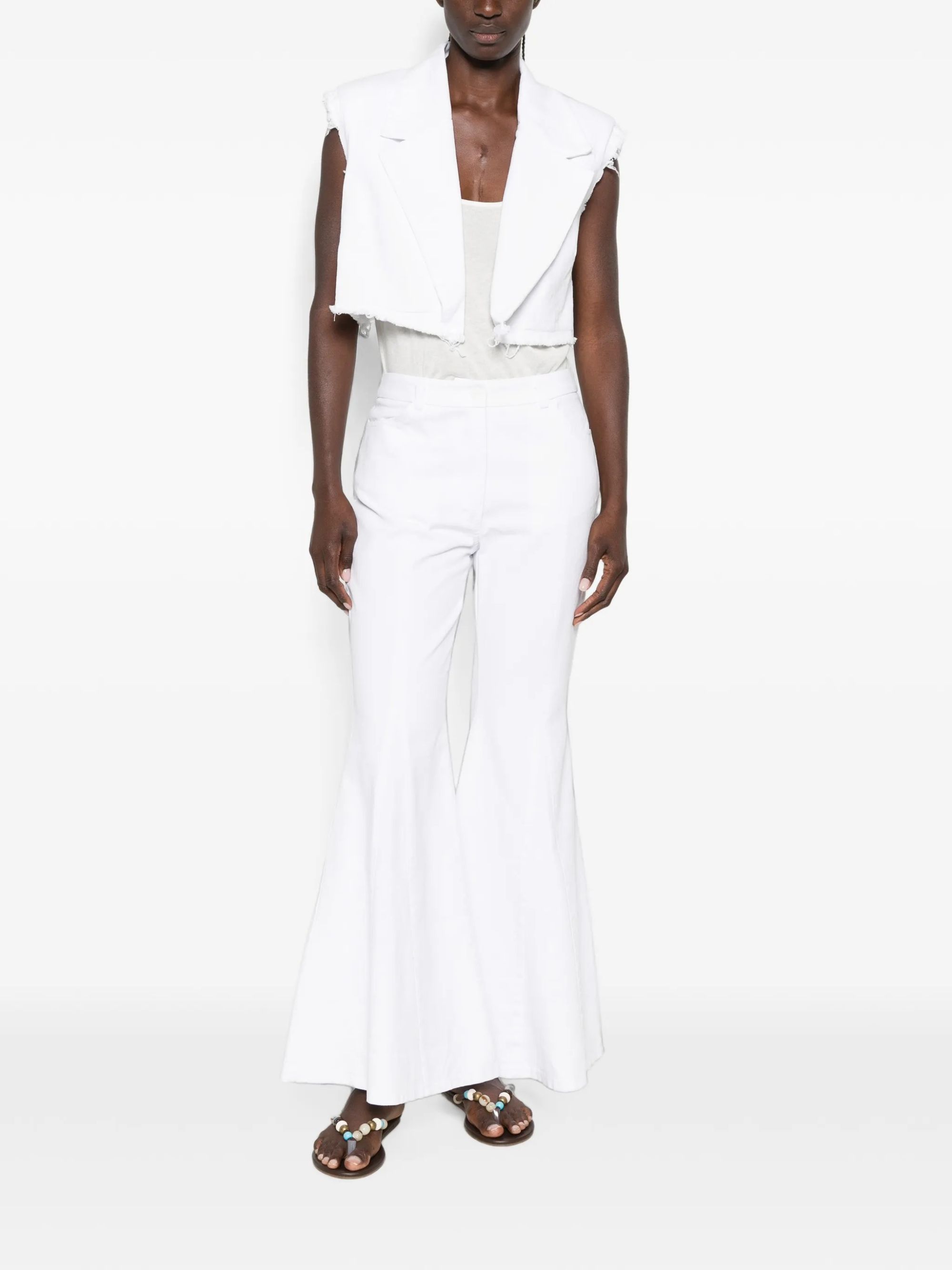 TROUSERS #WHITE MOUTAKI Pantaloni 26 03 21