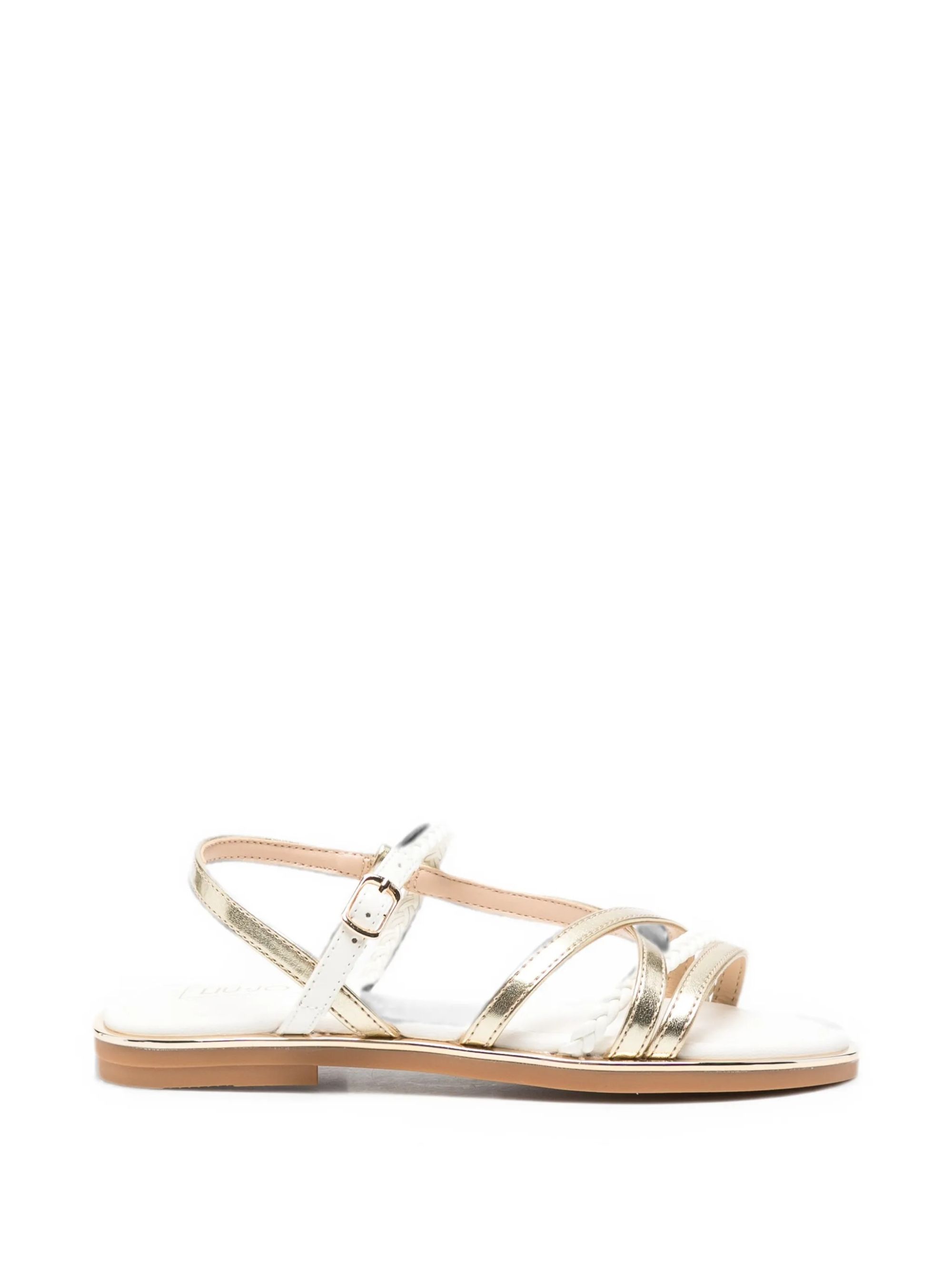 SANDAL METALLIC/PATENT LIGHT GOLD/MILK #S3903 LIU JO Scarpe 4A6307EX353S3903
