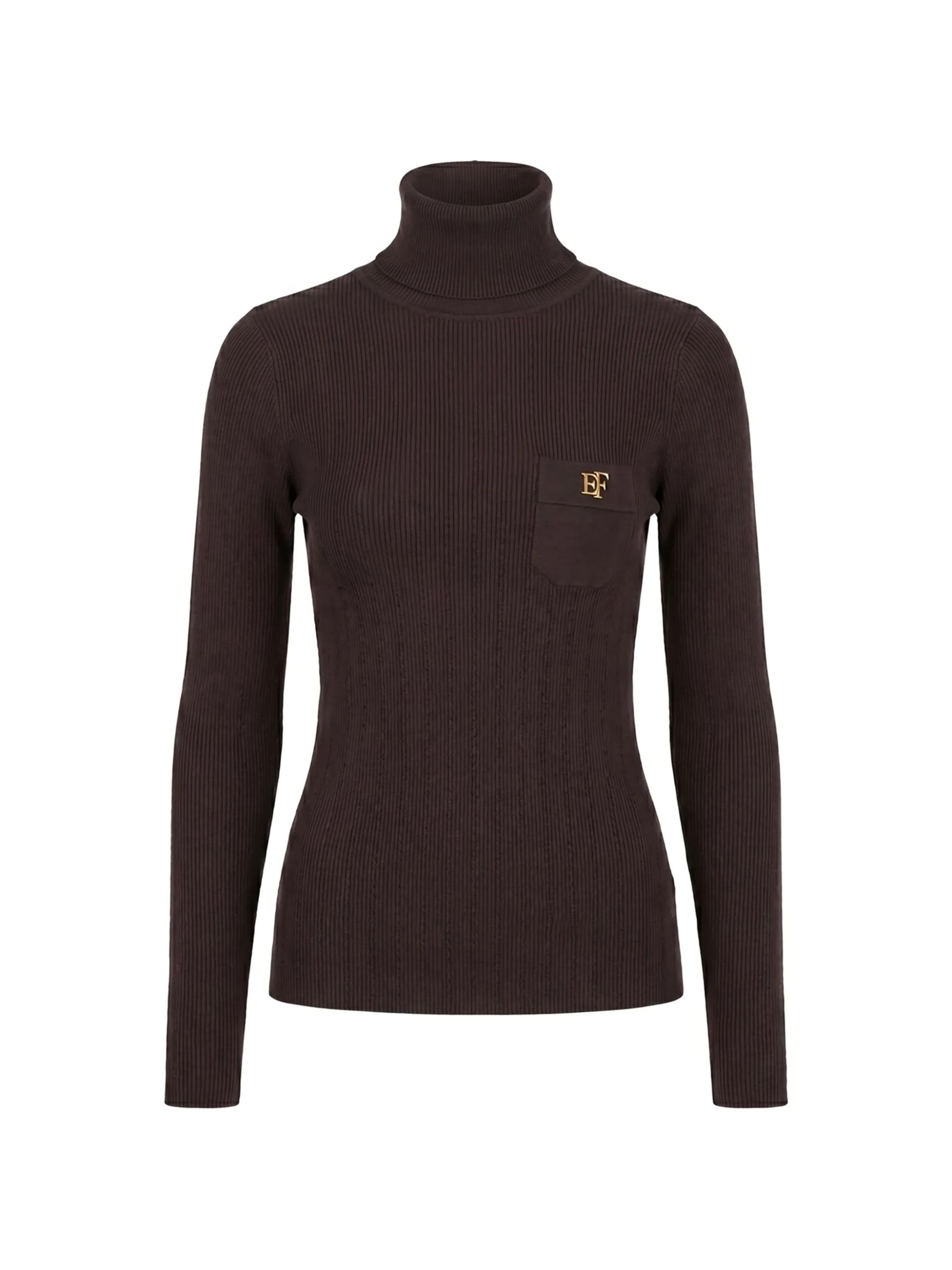 MAGLIA TRICOT DARK CHOCOLATE #EV9 ELISABETTA FRANCHI Maglieria MK05B66E2