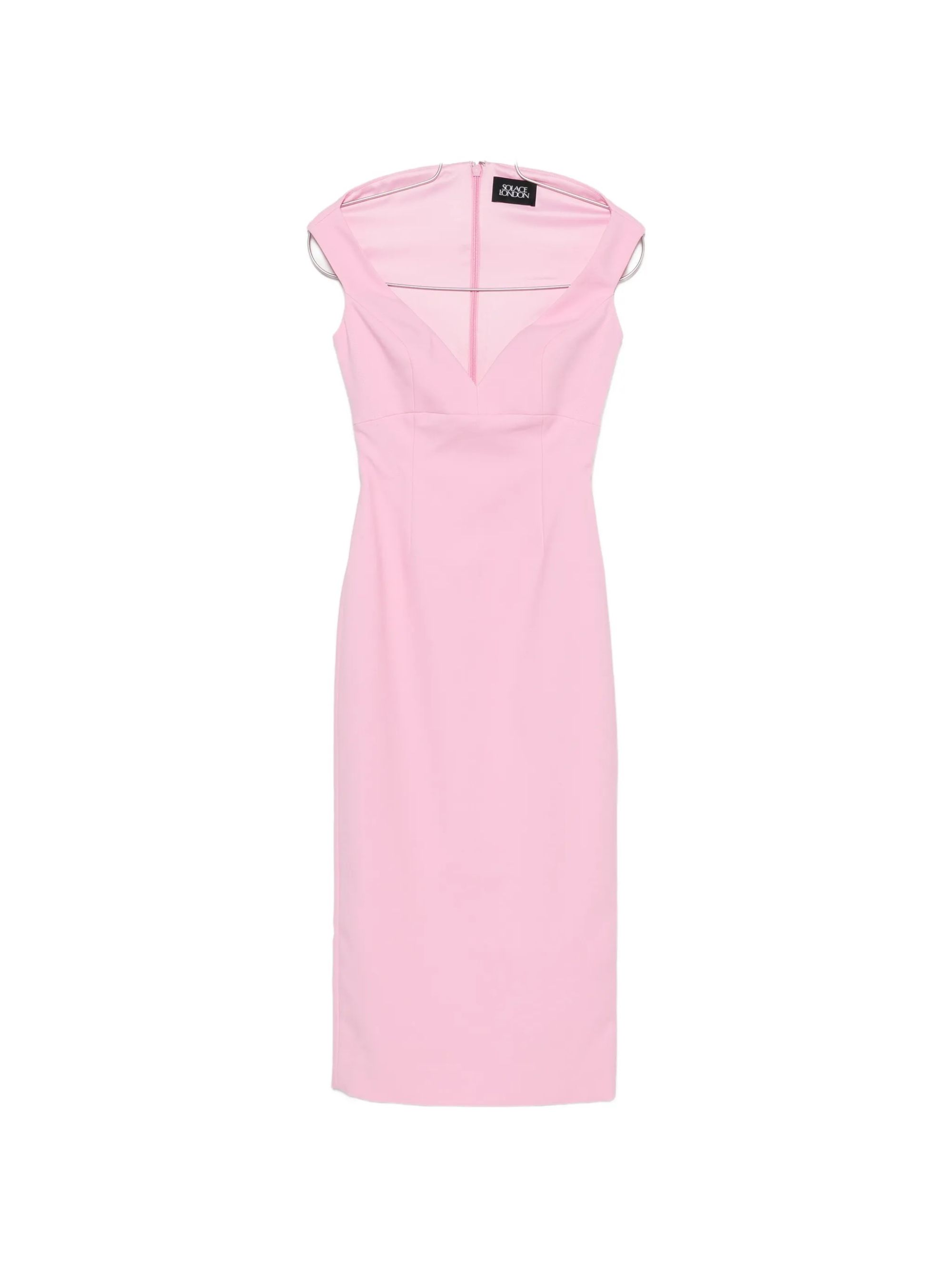 MONICA MIDI DRESS #CANDY PINK SOLACE LONDON Vestiti OS47051