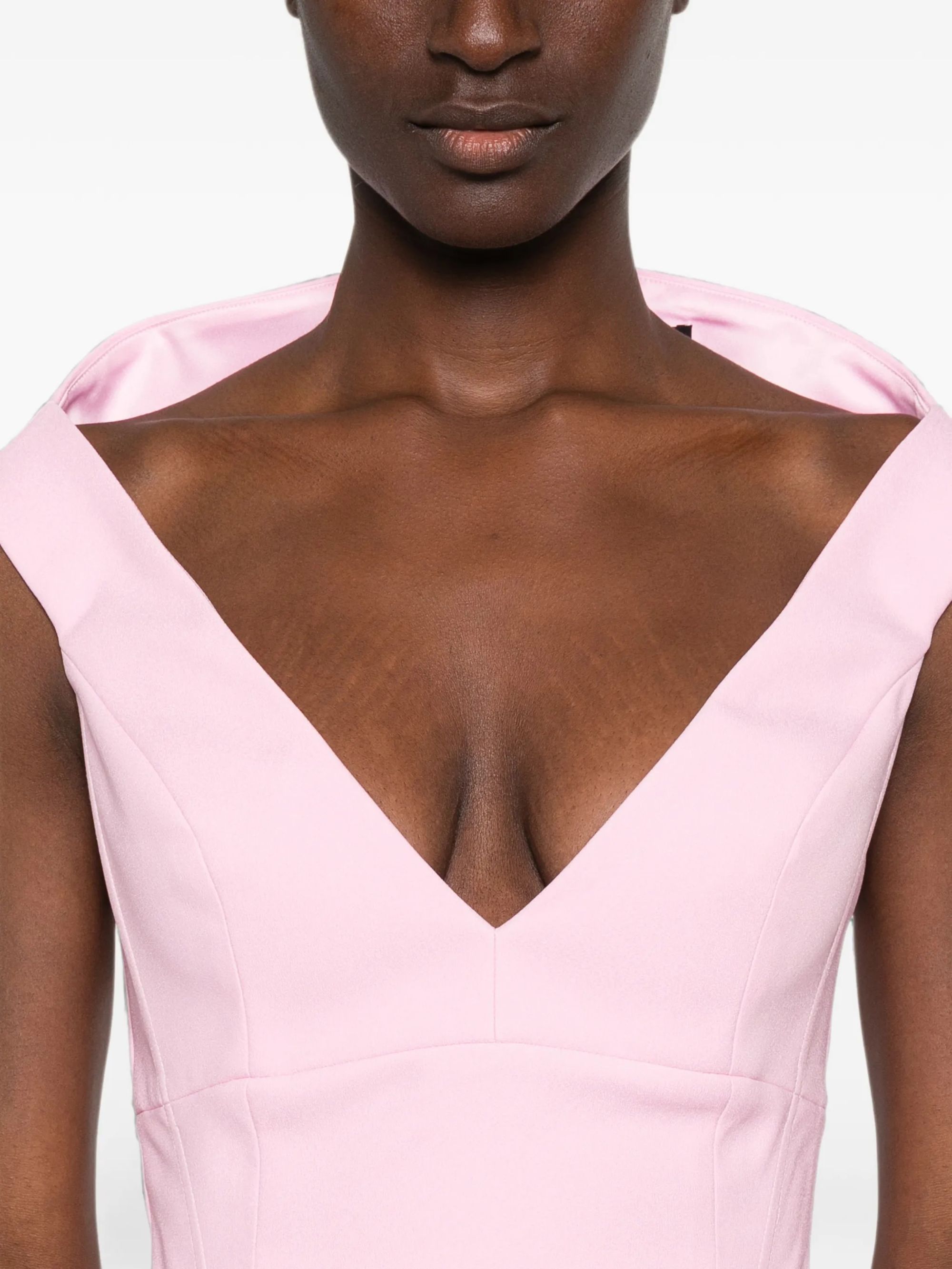 MONICA MIDI DRESS #CANDY PINK SOLACE LONDON Vestiti OS47051