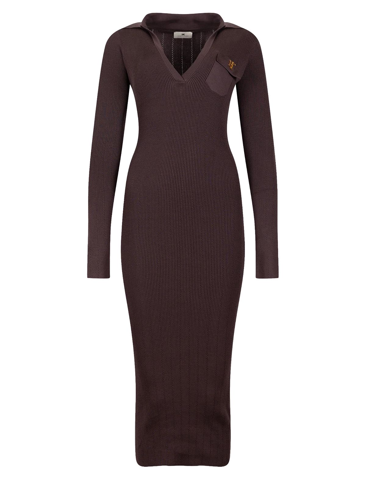 ABITO DI MAGLIA DARK CHOCOLATE #EV9 ELISABETTA FRANCHI Vestiti AM08B66E2