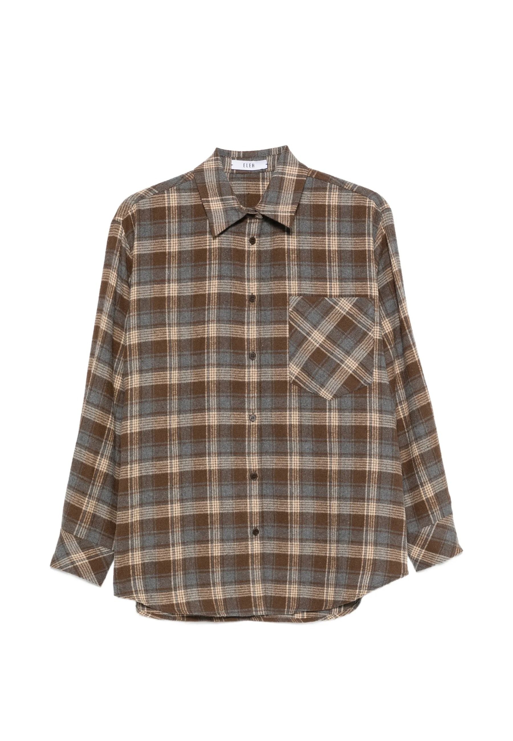 CAMICIA #MARRONE ELEH Camicie EFW260083