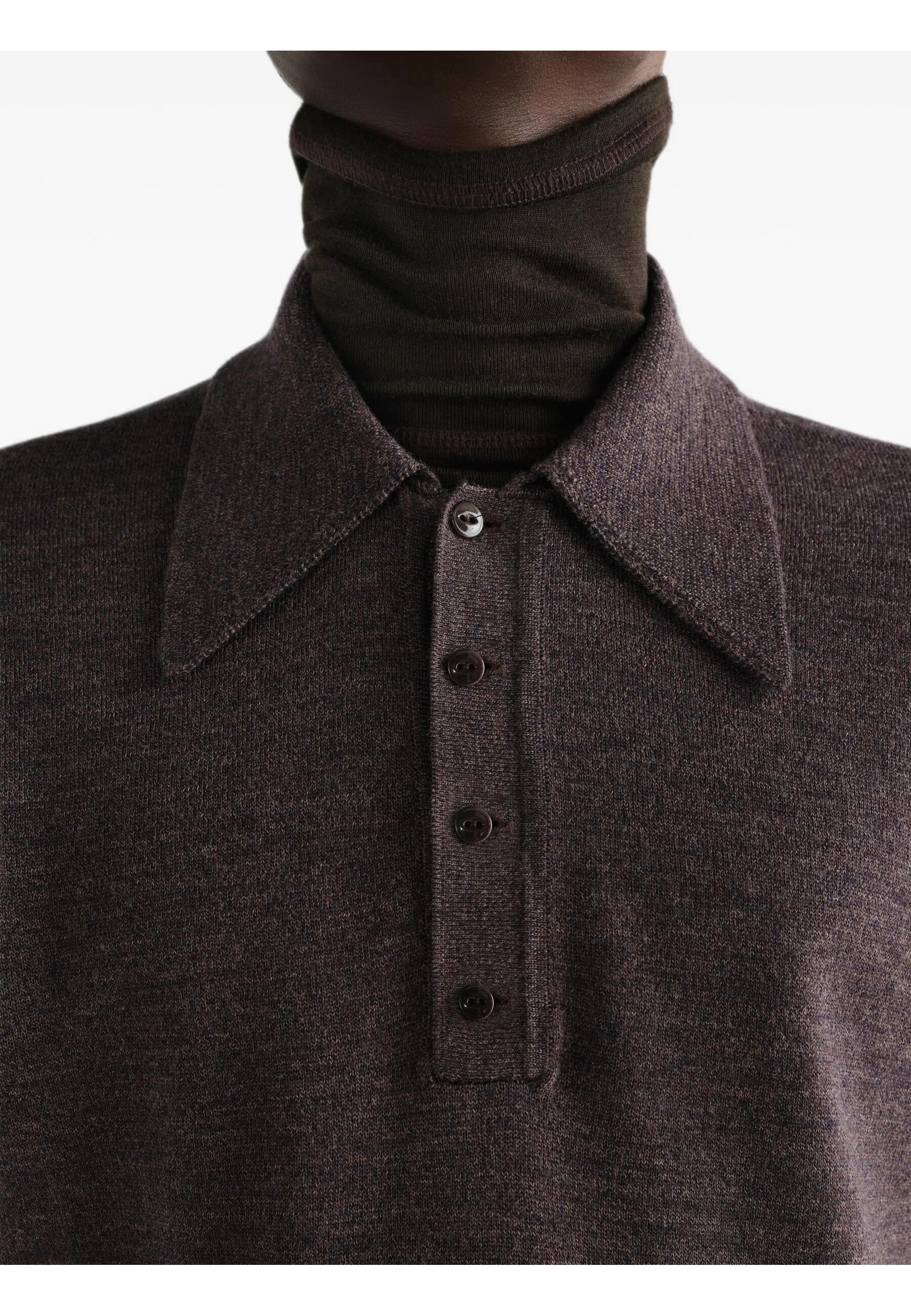 KNITTED POLO TOP #BR528 LEMAIRE Maglieria TS0031 LK1072