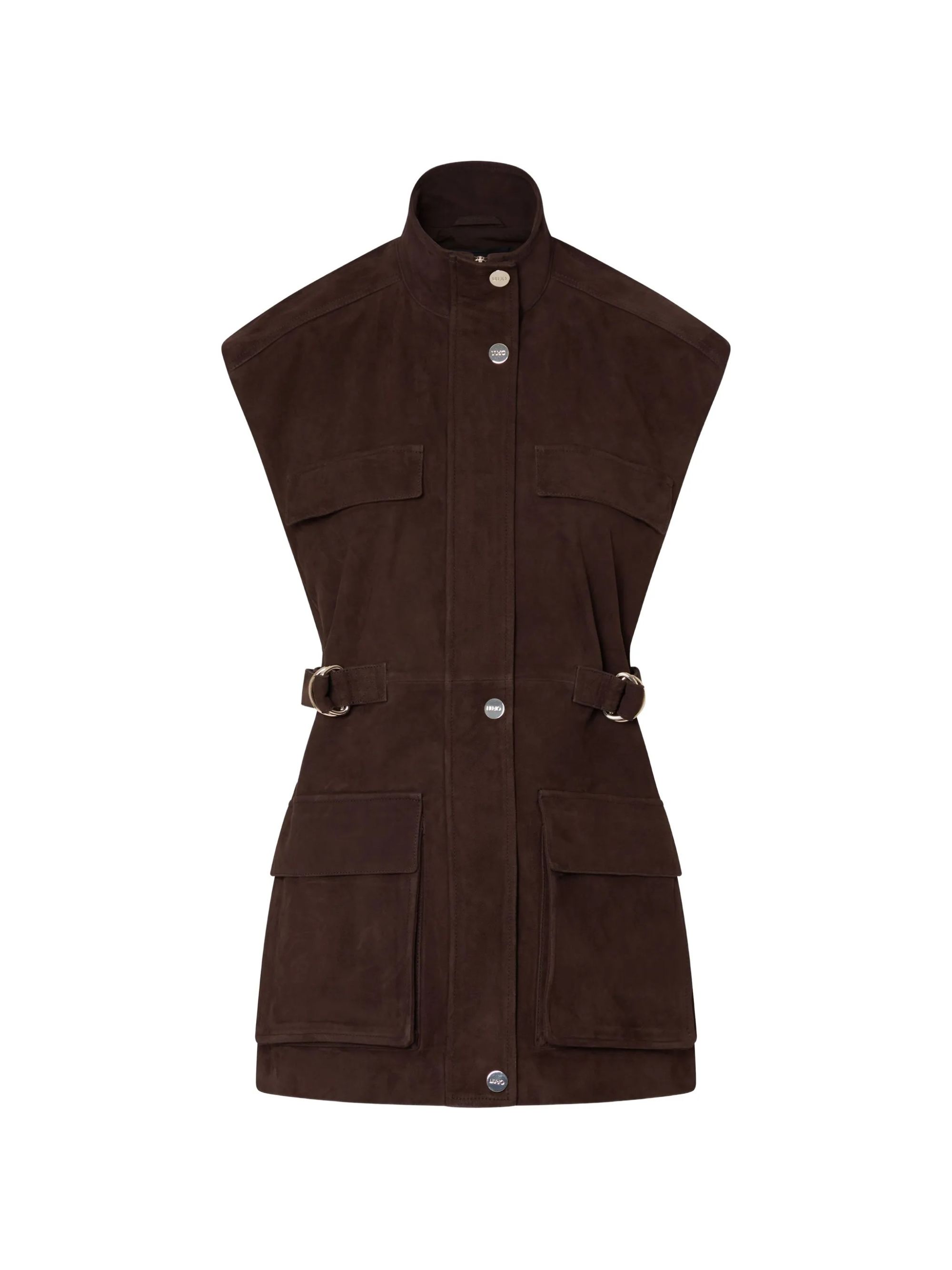 GILET PELLE DARK CACAO #X0800 LIU JO Outerwear PF6044P0382 X0800